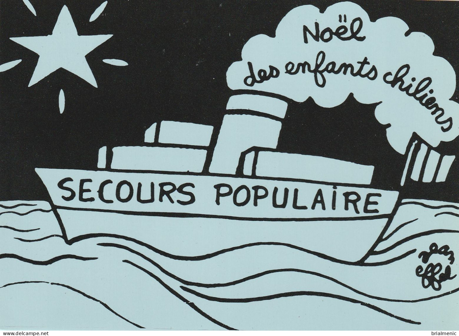 Jean EFFEL      Carte Pour Le Secours Populaire - Effel