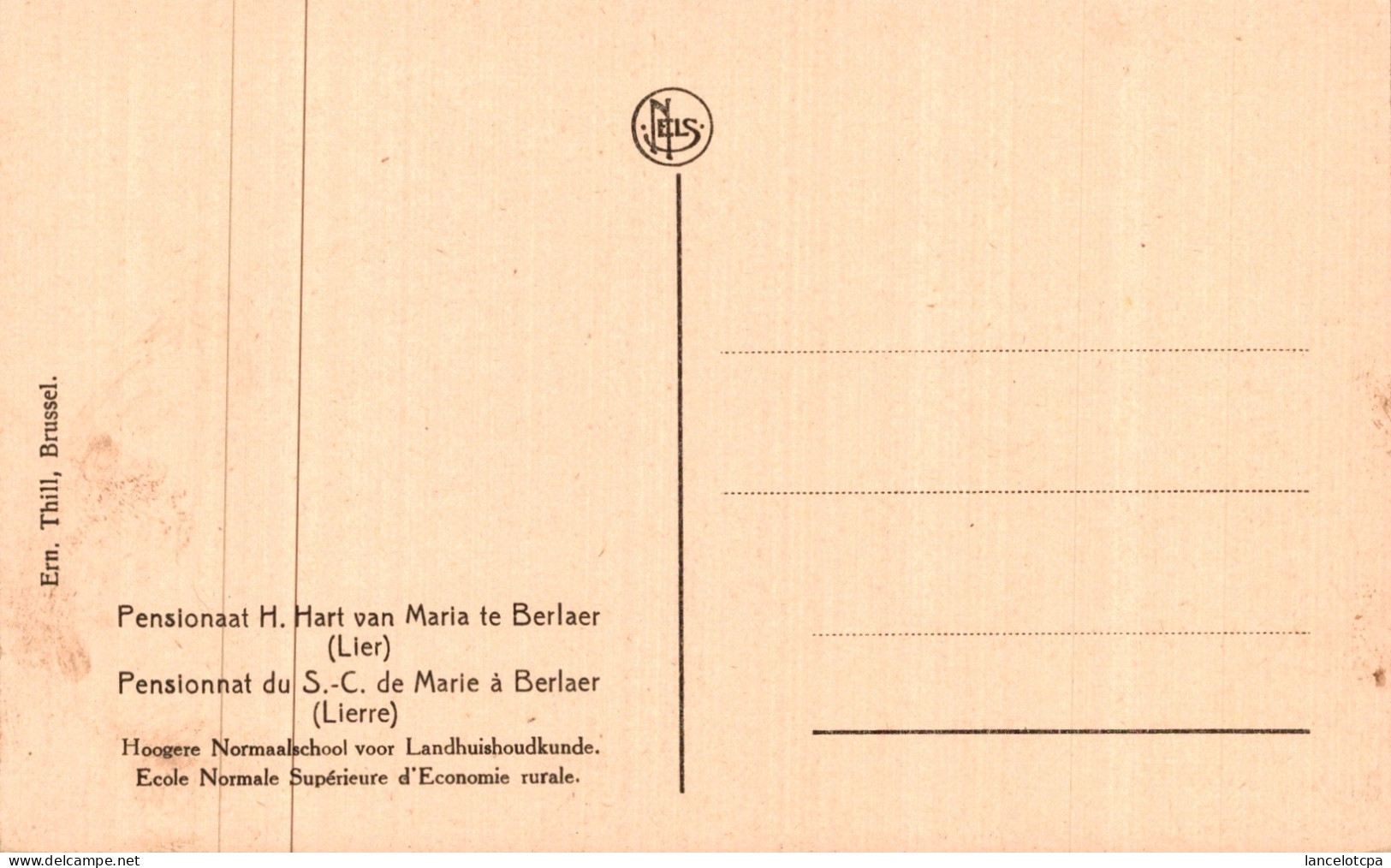 BERLAER LEZ LIERRE / PENSIONNAT DU S.-C. DE MARIE - BATIMENT - Berlaar