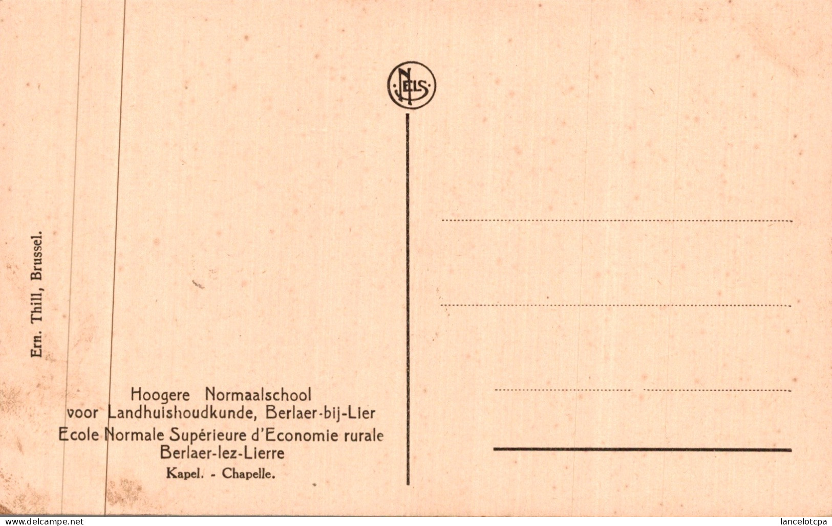 BERLAER LEZ LIERRE / ECOLE NORMALE SUPERIEURE D'ECONOMIE RURALE - CHAPELLE - Berlaar