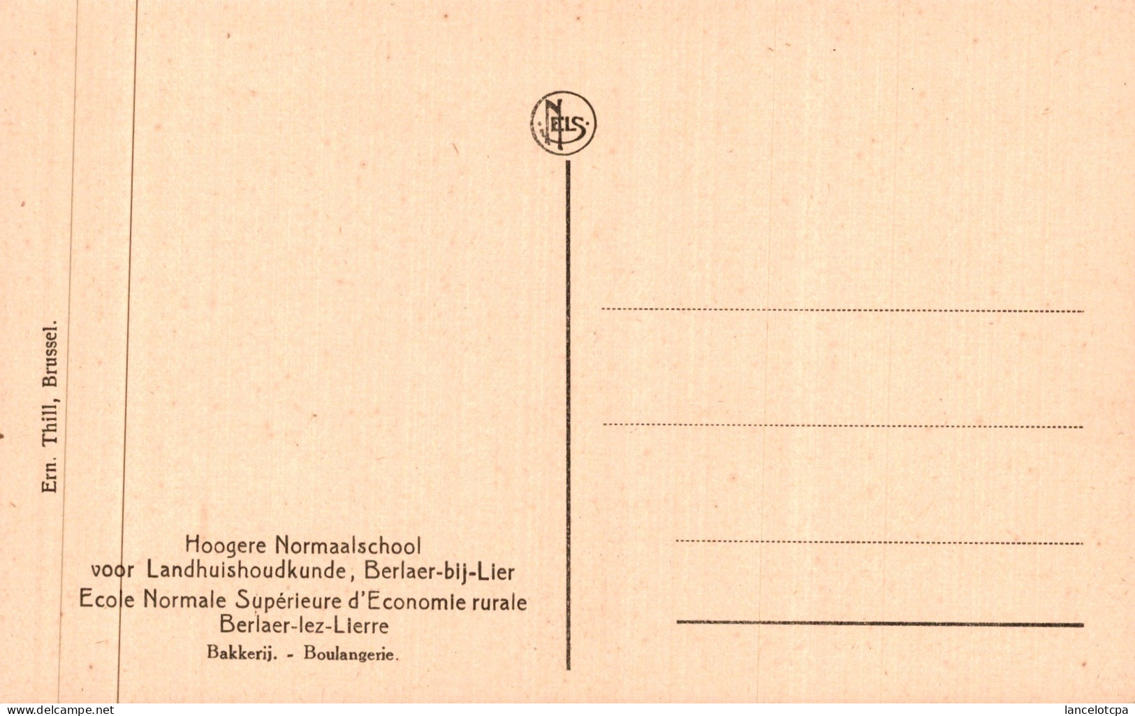BERLAER LEZ LIERRE / ECOLE NORMALE SUPERIEURE D'ECONOMIE RURALE - BOULANGERIE - Berlaar