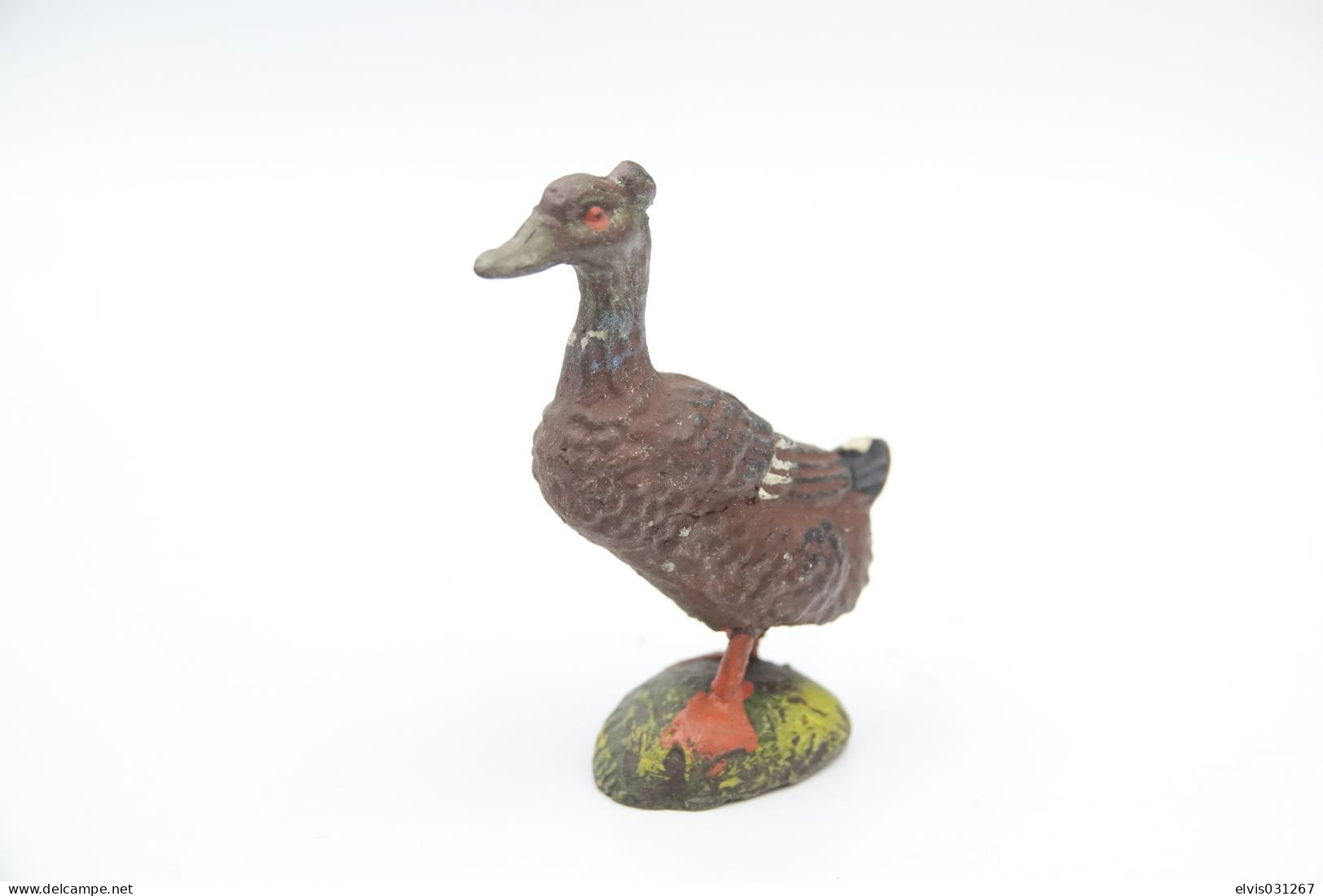 Elastolin, Lineol Hauser, Animals Duck With Error N°4055 , Vintage Toy 1930's - Small Figures