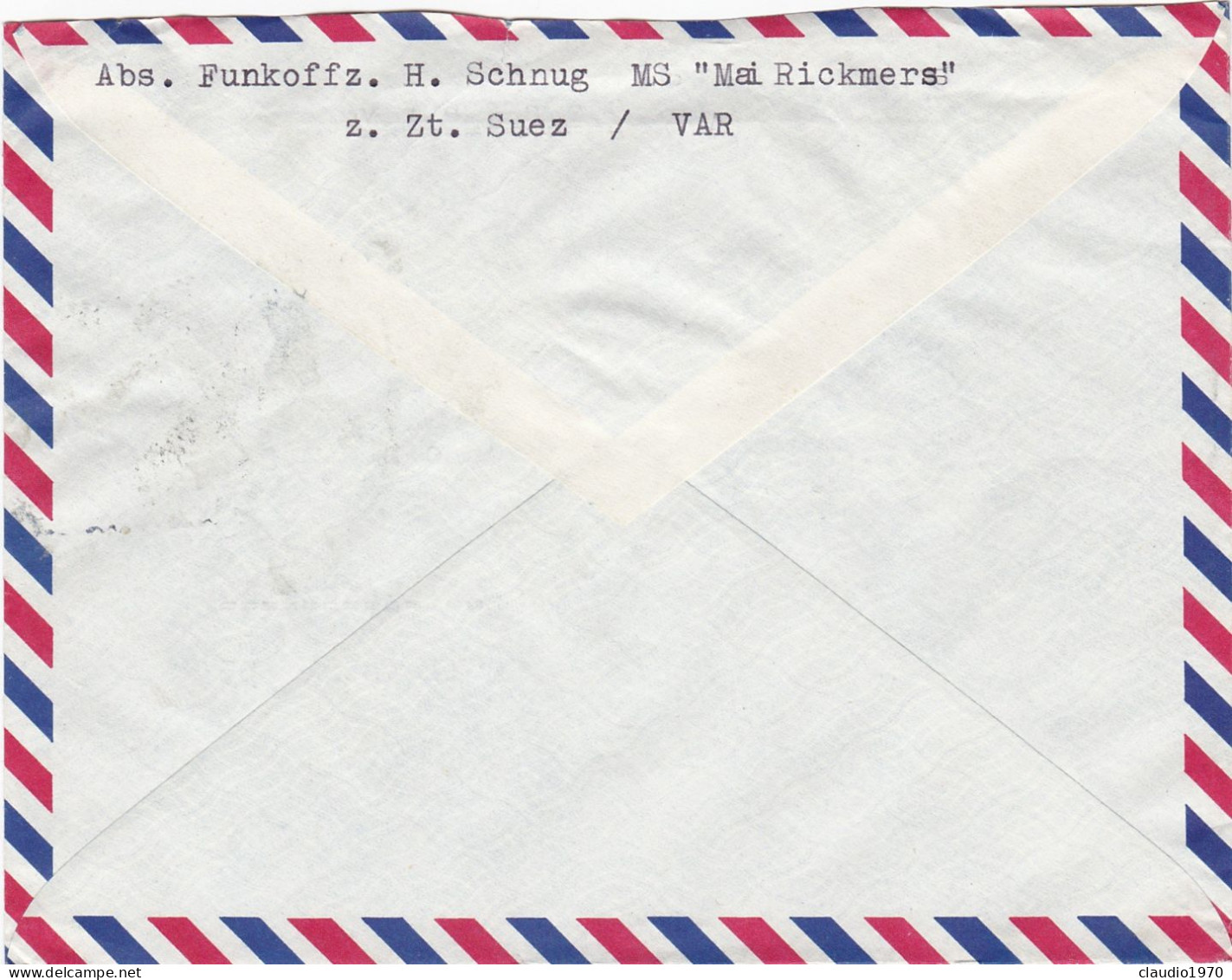 EGITTO - STORIA POSTALE - BUSTA VIAGGIATA  PER GERMANY - 1966 - Other & Unclassified