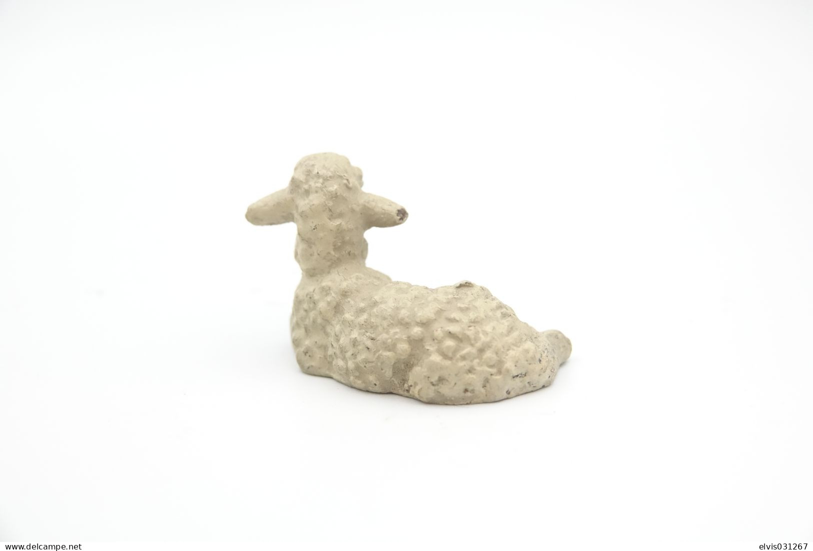 Elastolin, Lineol Hauser, Animals Sheep Lamb N°4023, Vintage Toy 1930's - Small Figures