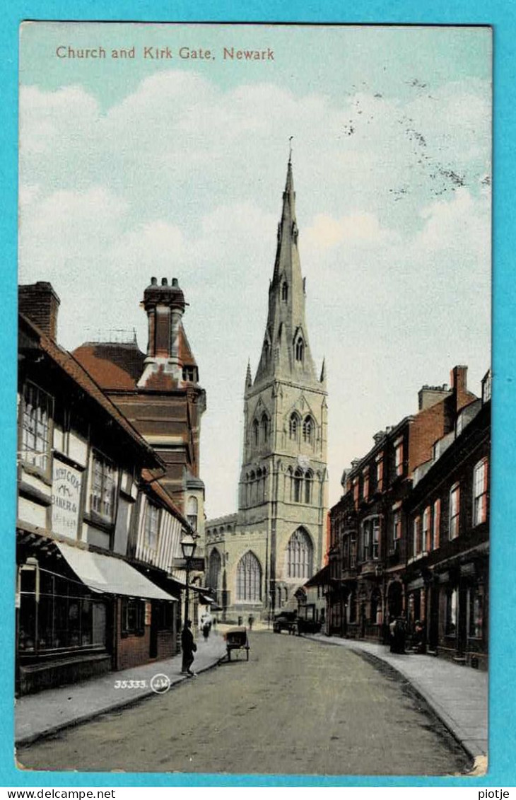 * Newark - Nottinghamshire (United Kingdom - England) * (35333 Valentine's Series) Church And Kirk Gate, église - Andere & Zonder Classificatie