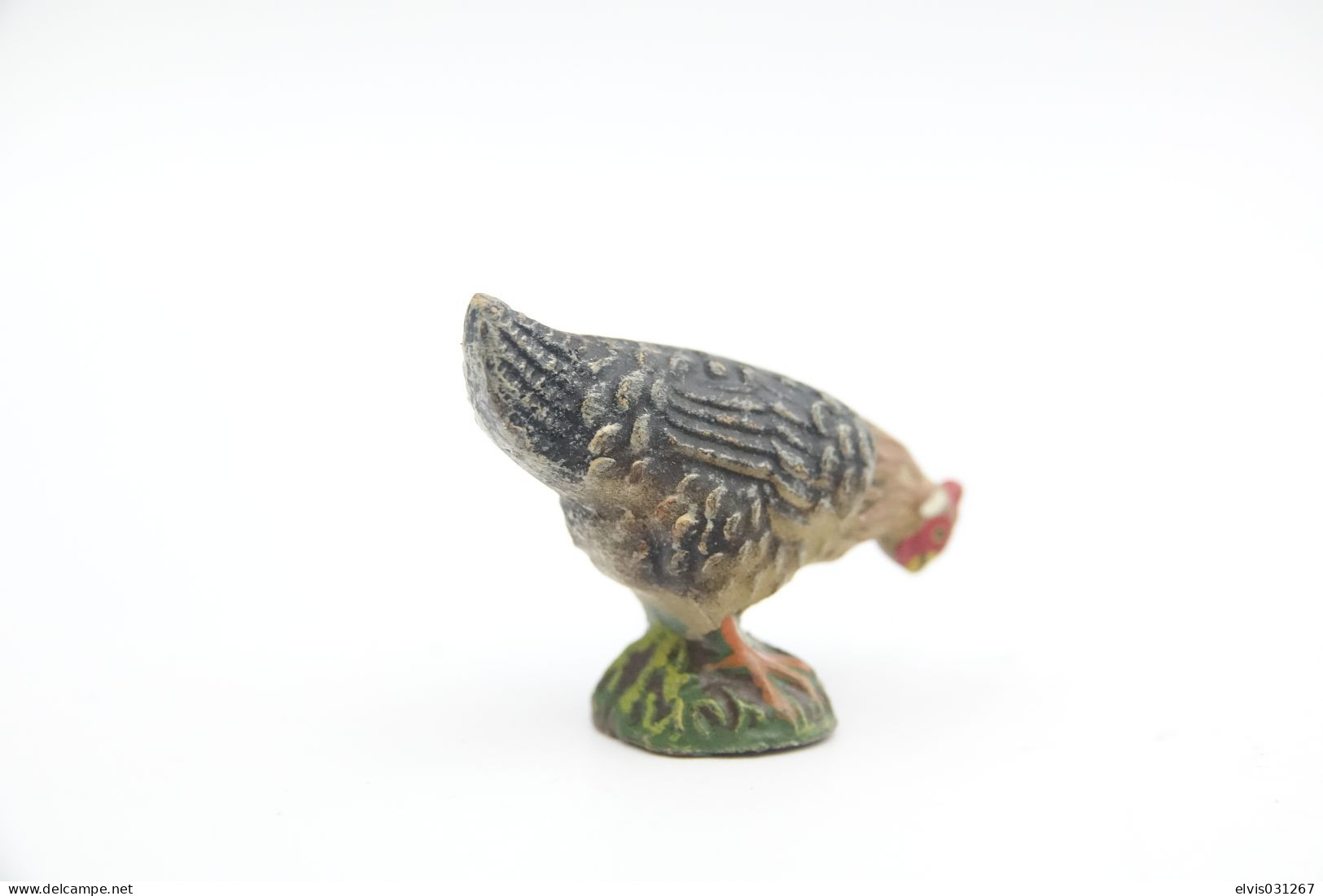 Elastolin, Lineol Hauser, Animals Chicken N°4051, Vintage Toy 1930's - Small Figures