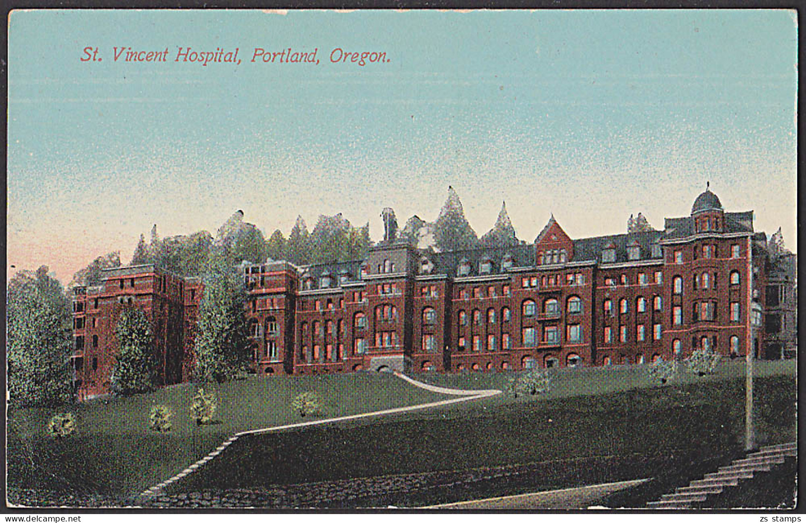 PORTLAND Oregon St. Vincent Hospital Ca. 1910 - Portland