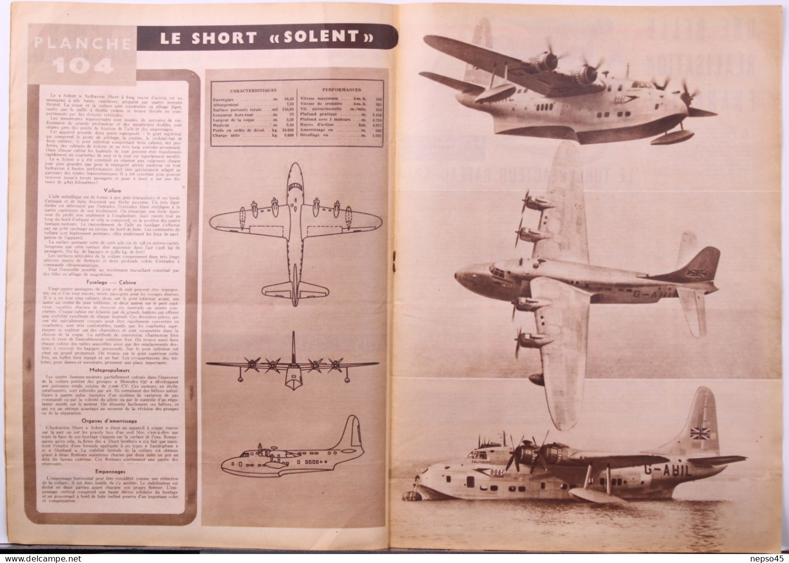 Magazine " Décollage " Aviation Mondiale."tableau De Bord De L'Aeronca-Chief.sélection Des Commandants De Bord."Vampire" - Aviation