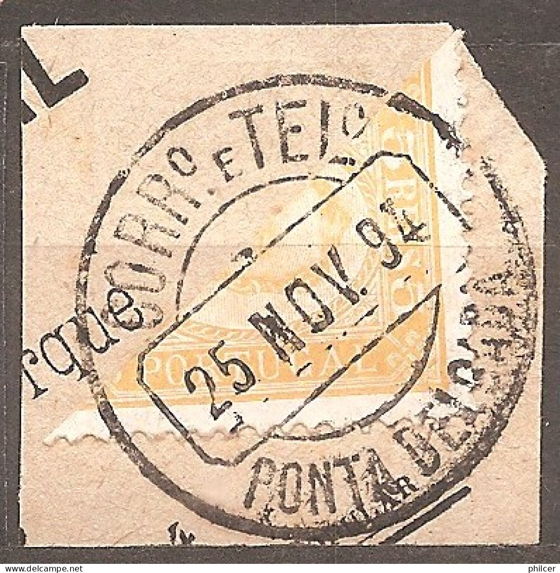 Ponta Delgada, 1892/3, # 1a, Used - Ponta Delgada