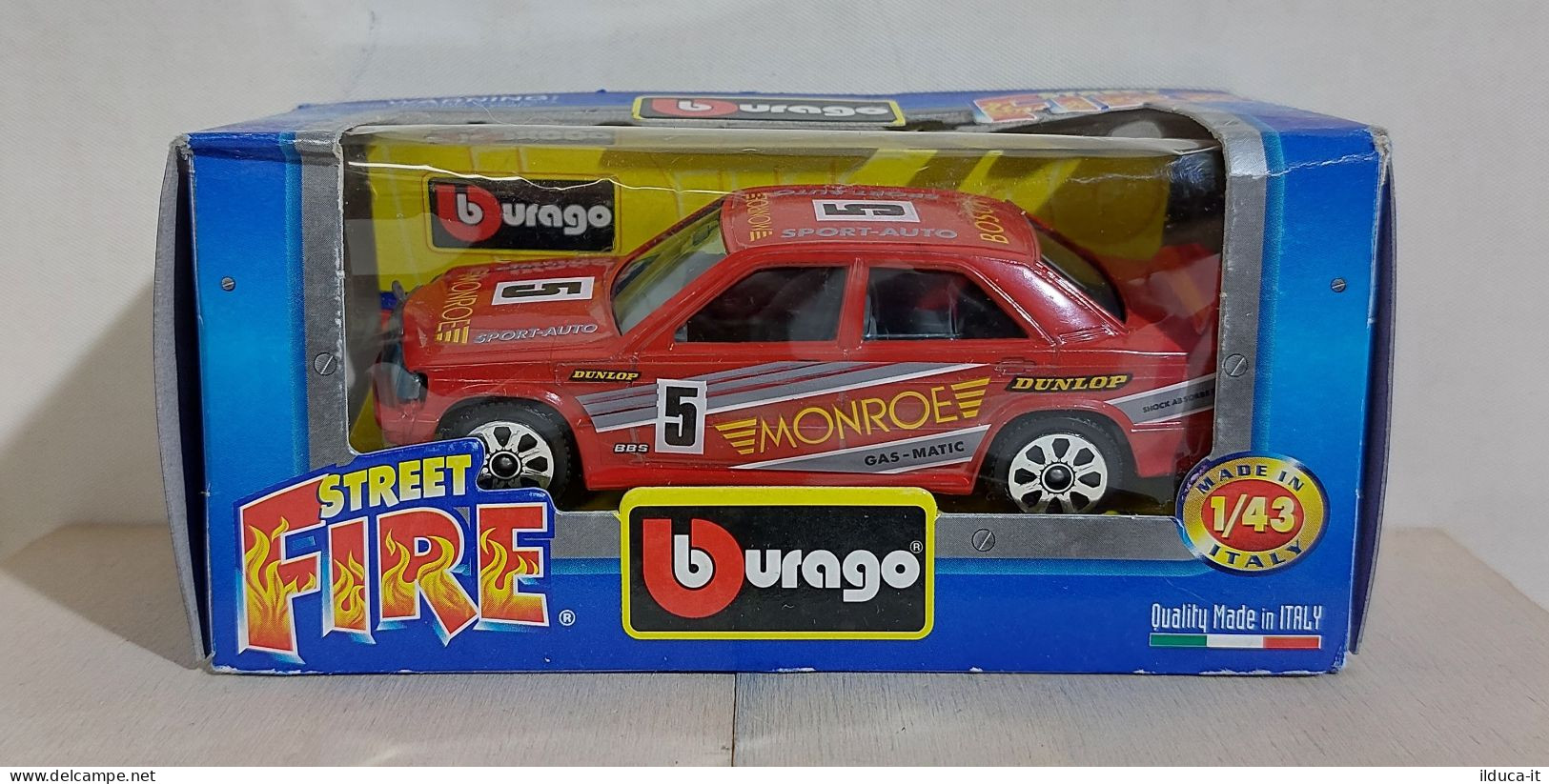 I116302 BURAGO 1/43 Serie Street Fire - Mercedes 190 E - Box - Burago