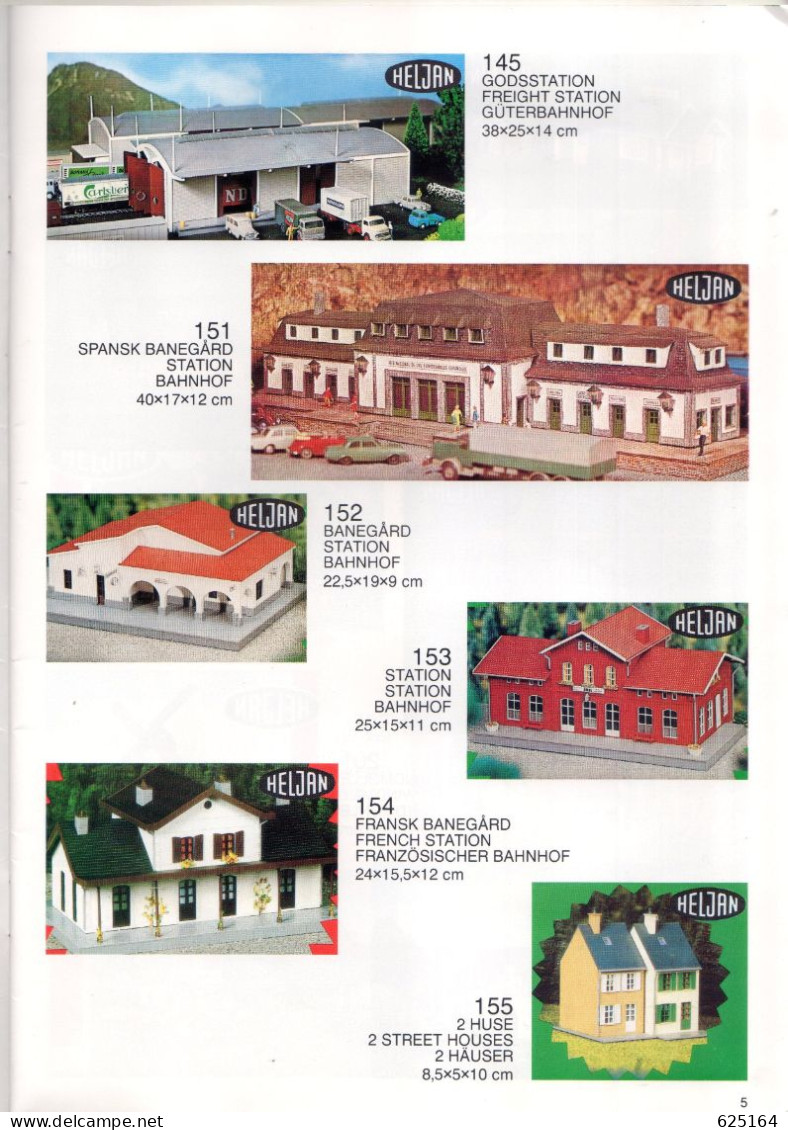 Catalogue HELJAN 1988 Katalog  HO 1/87 - N 1/160 - En Danois, Allemand Et Anglais - German