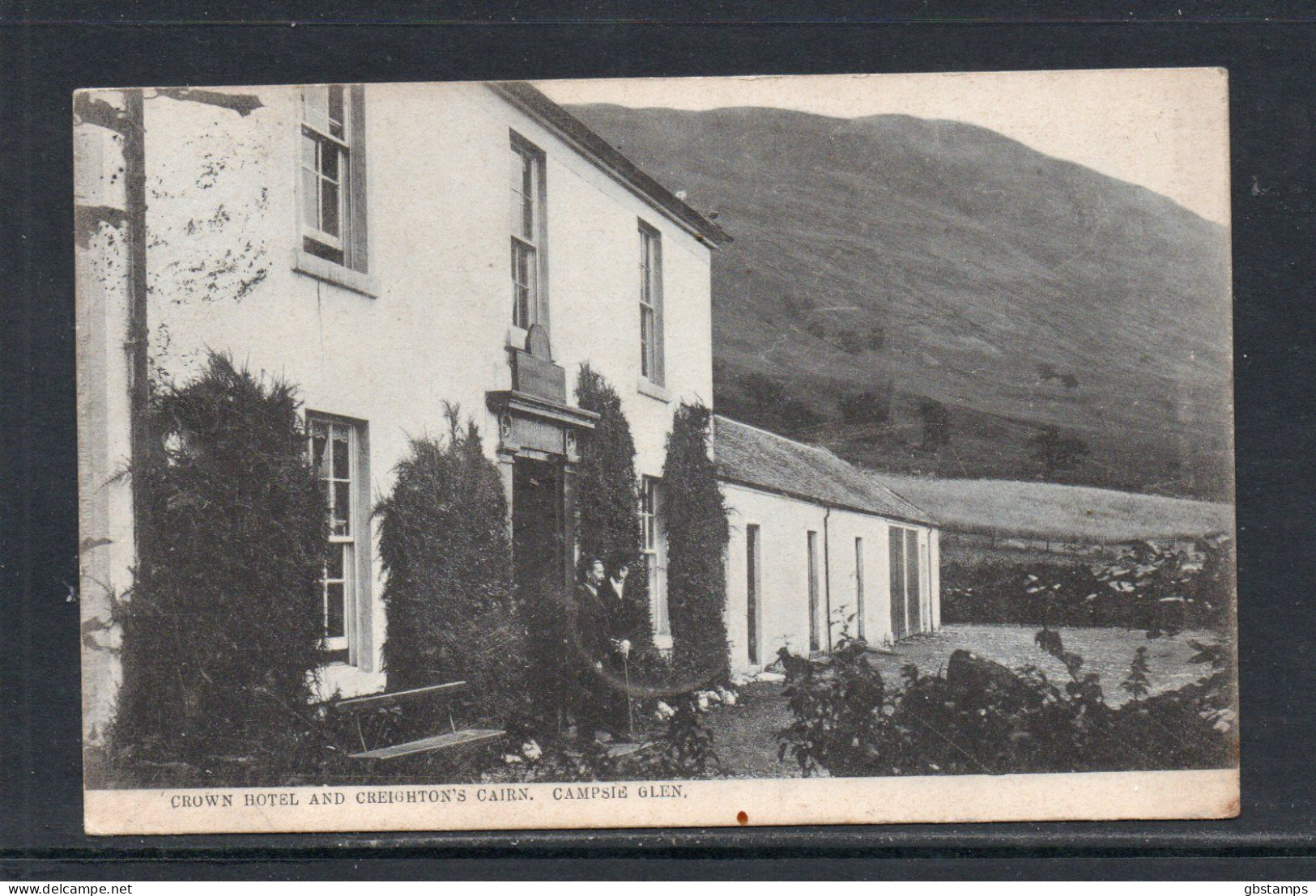 Crown Hotel & Creightons Cairn Campsie Glen 1905 Posted Card See Scans Post Free Within UK - Stirlingshire