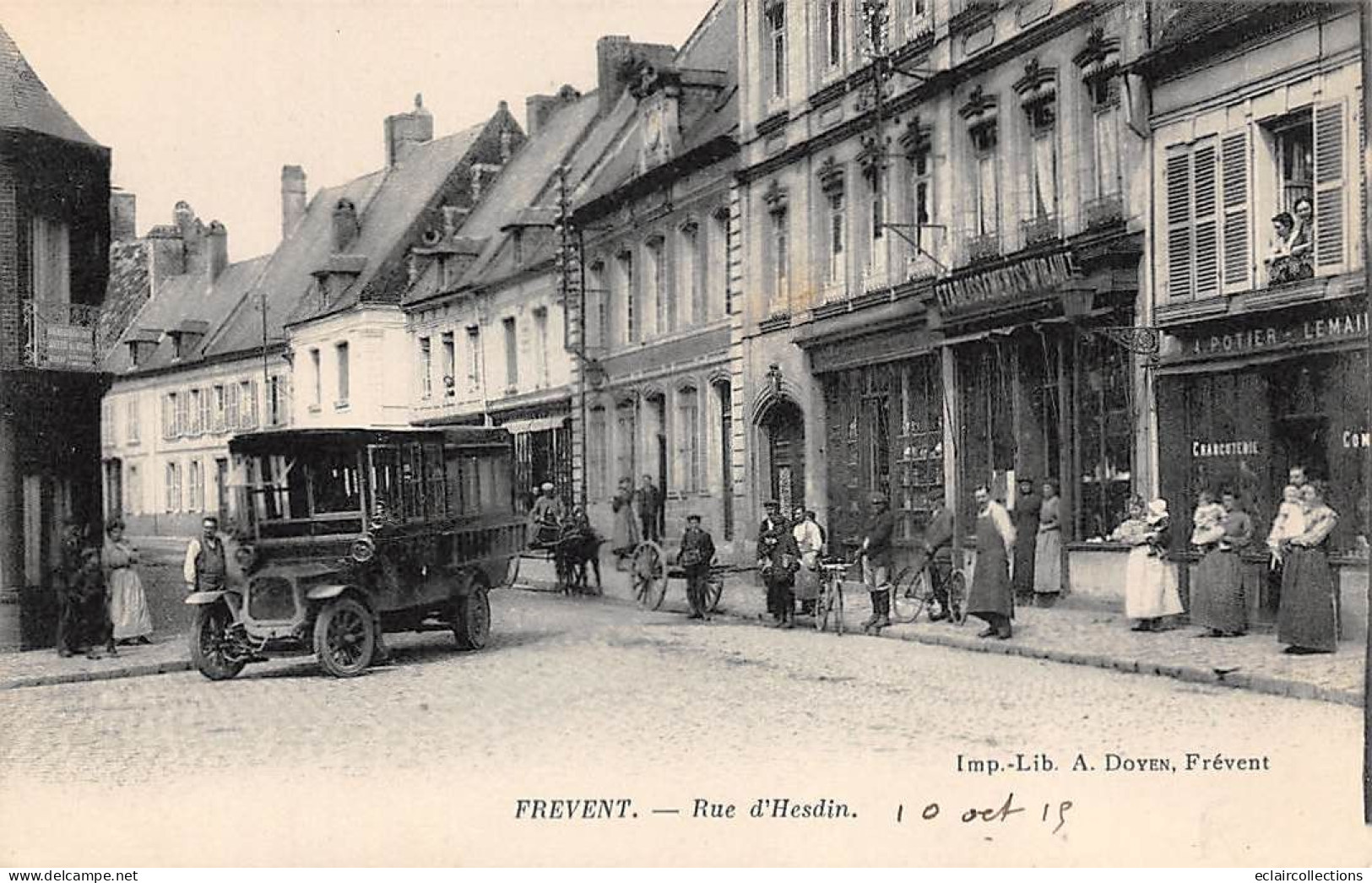 Frévent         62           Autobus  Rue D'Hesdin       (voir Scan) - Sonstige & Ohne Zuordnung