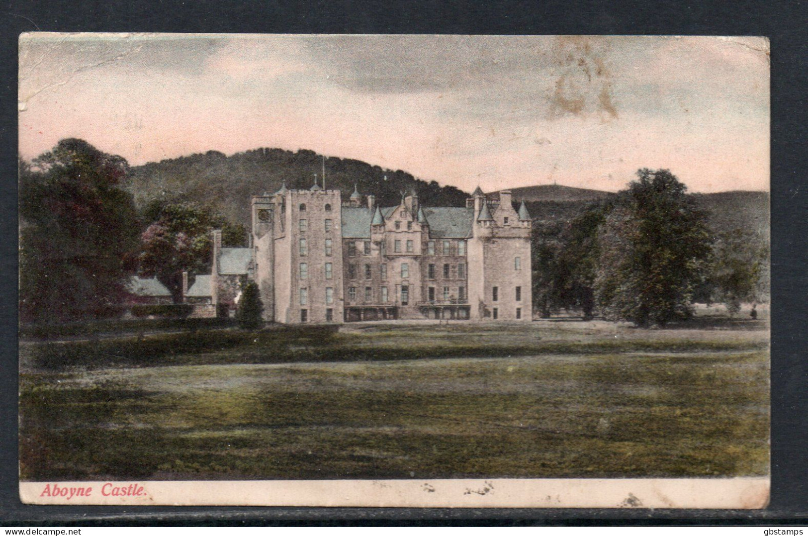 Aboyne Castle 1904 Posted G W Wilson Card As Scanned Post Free Within UK - Aberdeenshire