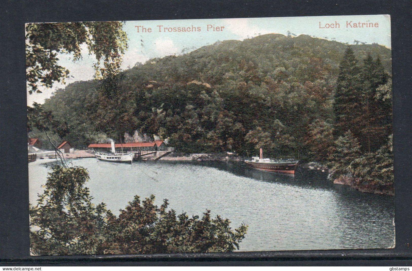 The Trossachs Pier Loch Katrine 1909 Posted Card As Scanned Post Free Within UK - Stirlingshire