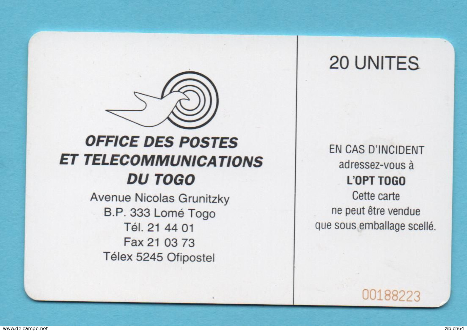 TOGO  Chip  Phonecard - Togo