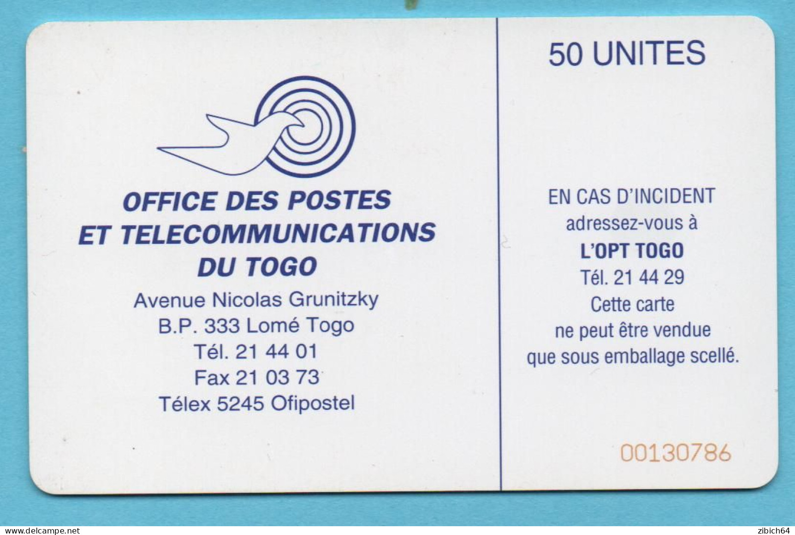 TOGO  Chip  Phonecard - Togo