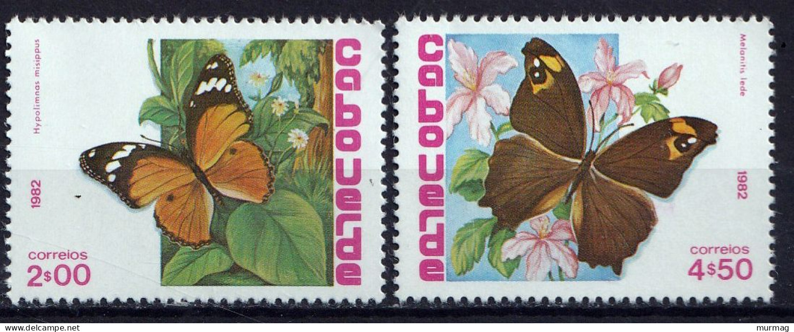 CAP VERT - Faune, Papillons - Y&T N° 465-470 - 1982  - MNH - Cap Vert