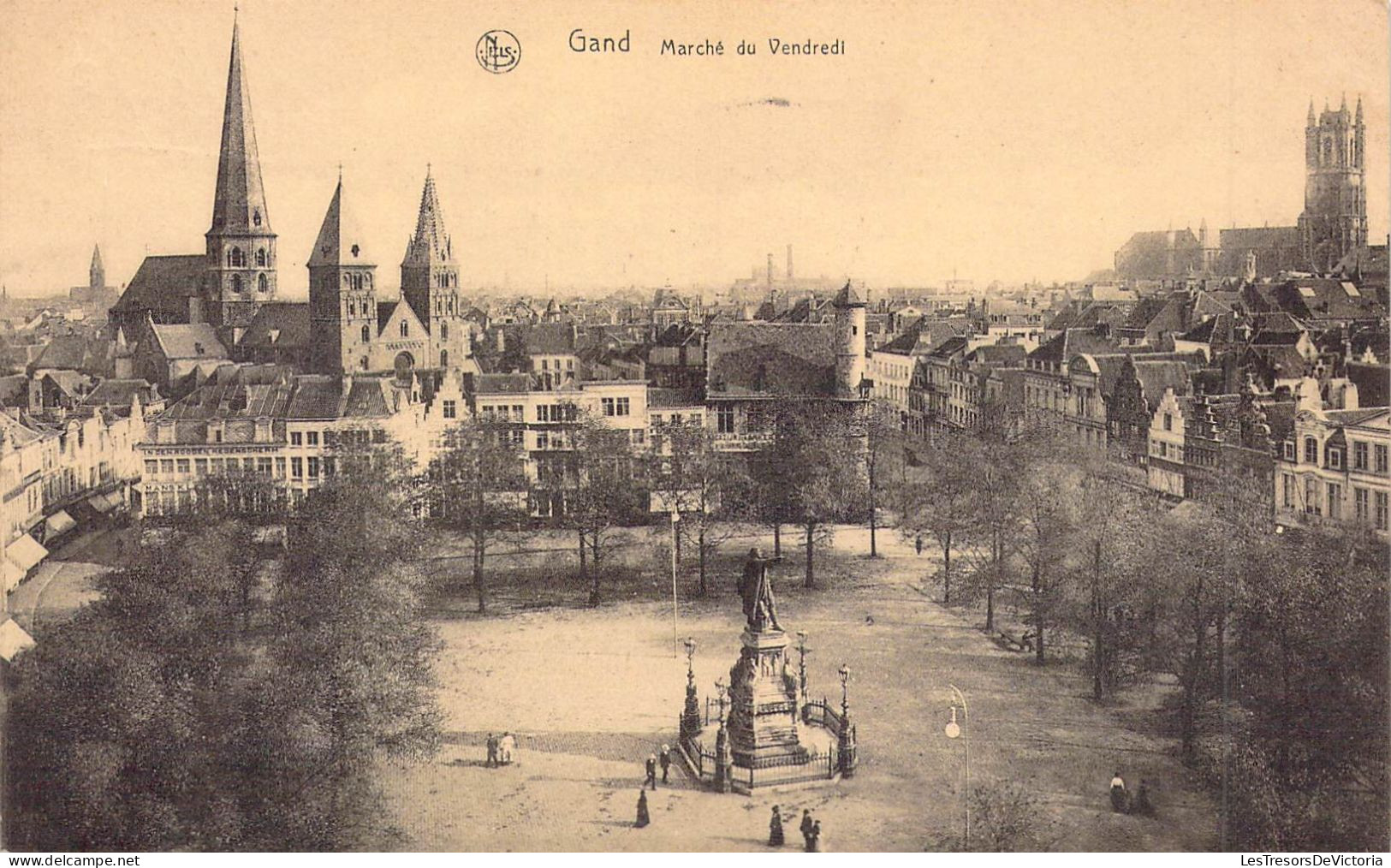 BELGIQUE - GAND - Marché Du Vendredi - Carte Postale Ancienne - Gent