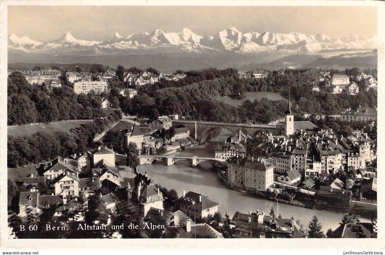 SUISSE - BERNE Et Les Alpes - Carte Postale Ancienne - Berne