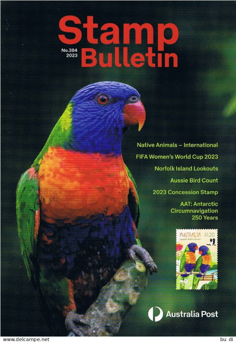 Australien - Australia - Stamps Bulletin - Sommer 2023 - Englisch, Vögel, Birds, Frauen Fussball WM - Englisch (ab 1941)