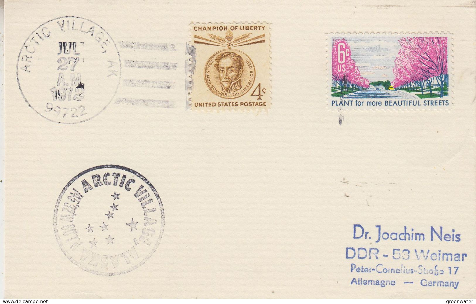 USA  Arctic Village Alaska JUL 27  1972 (SD183) - Scientific Stations & Arctic Drifting Stations