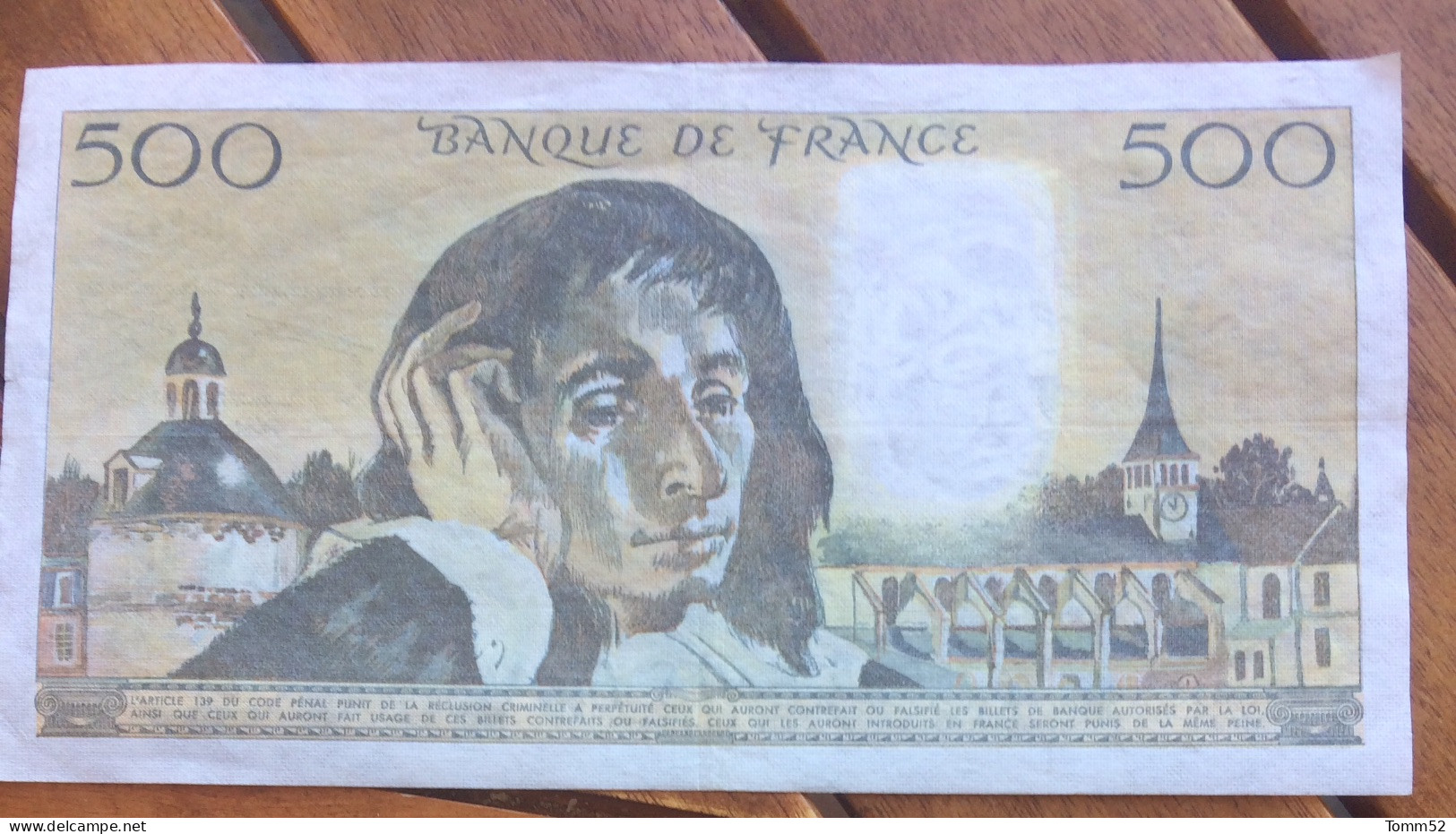 FRANCE 500 Francs/ Pascal Xf - 500 F 1968-1993 ''Pascal''