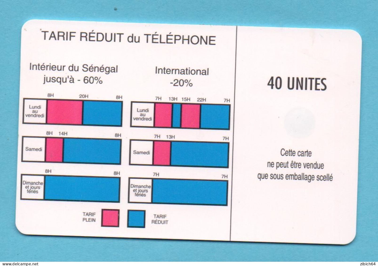 SENEGAL  Chip  Phonecard - Sénégal