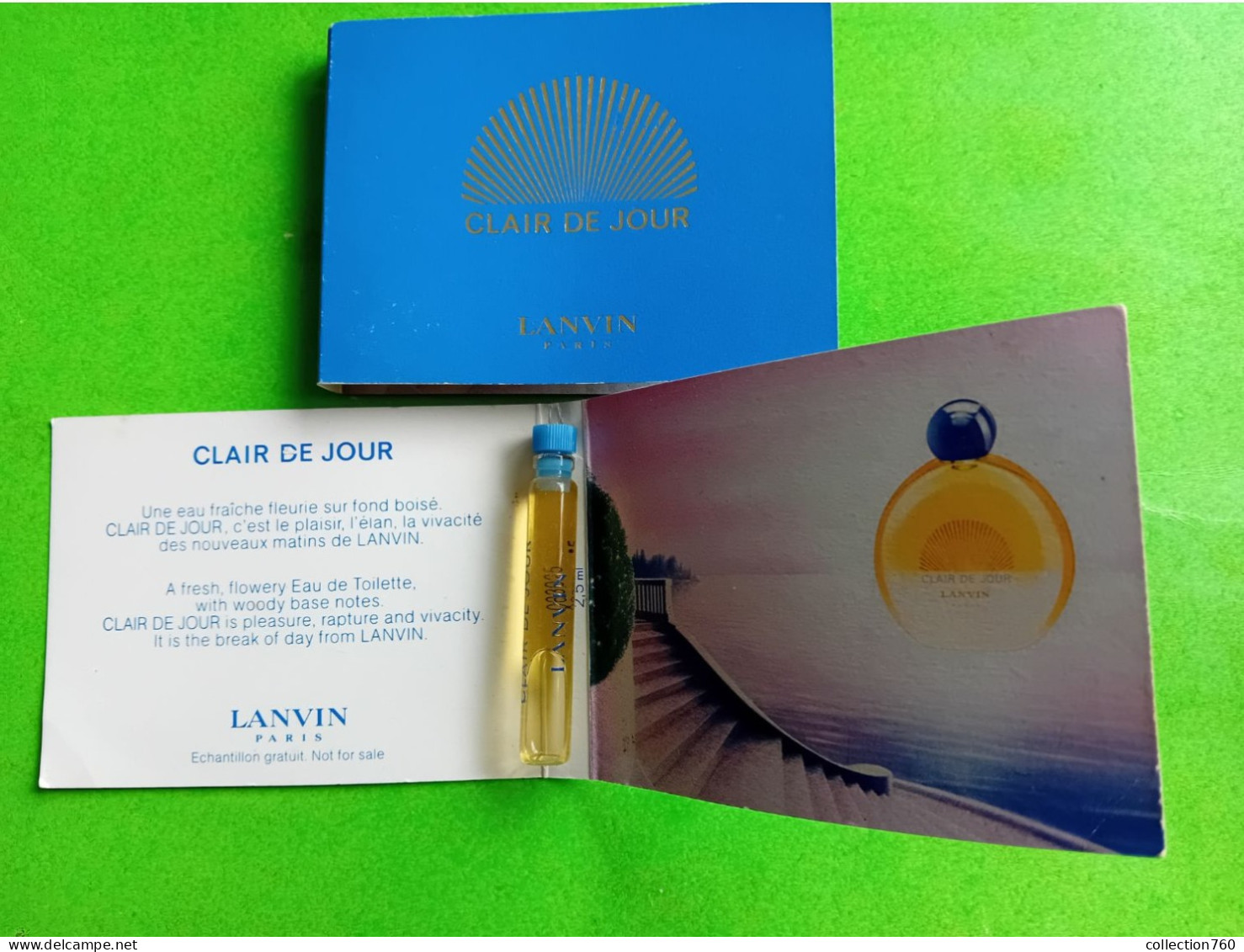 LANVIN - CLAIR DE LUNE - Echantillon (collector - Ne Pas Utiliser) Date Des Années 1990 - Perfume Samples (testers)