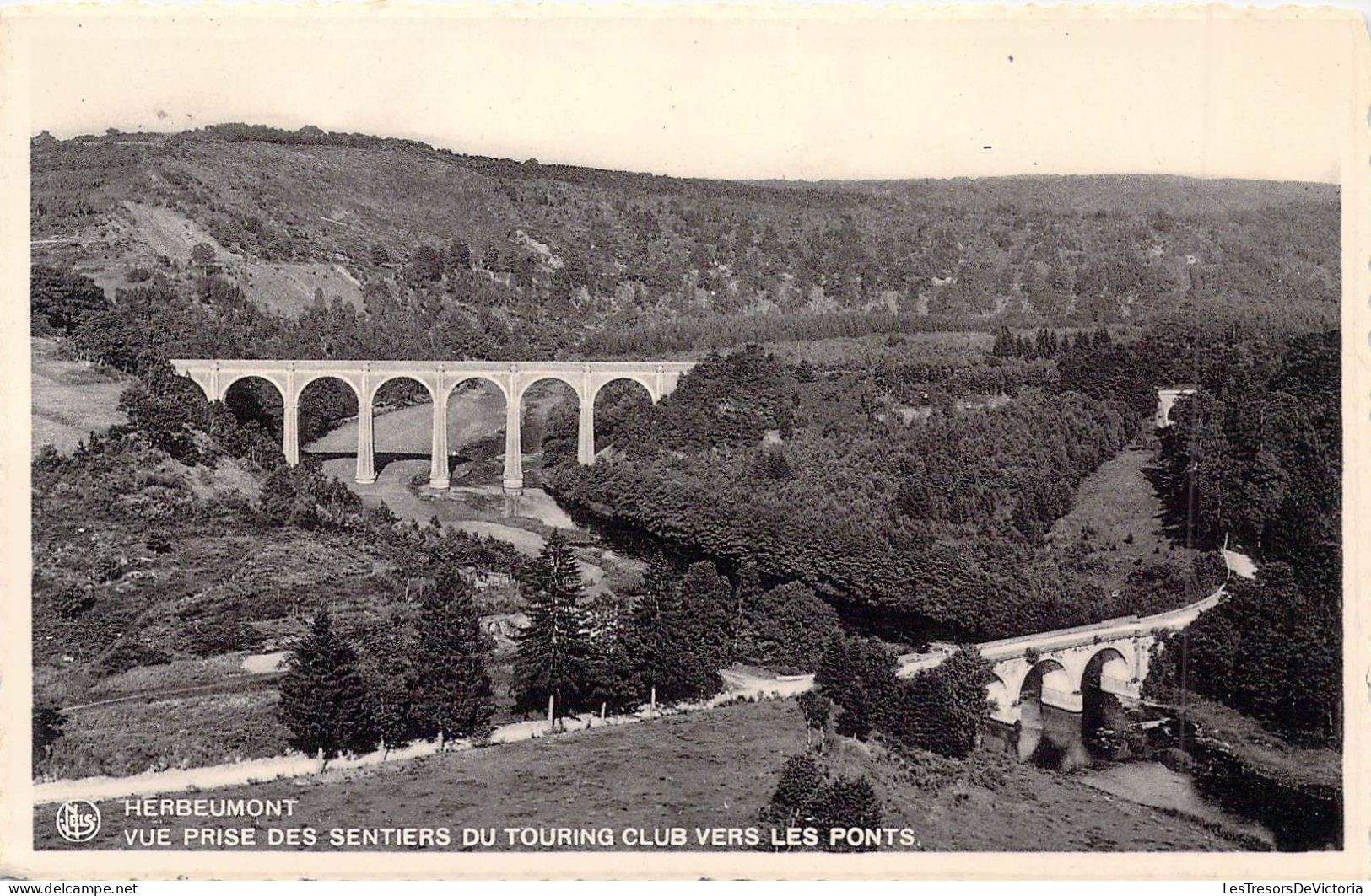 BELGIQUE - HERBEMONT - Vue Prise Des Sentiers Du Touring Club Vers Les Ponts - Carte Postale Ancienne - Herbeumont