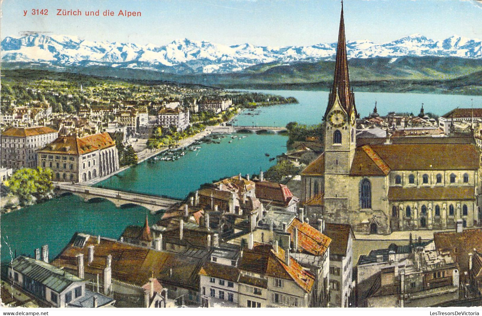 SUISSE - Zürich Und Die Alpen - Carte Postale Ancienne - Zürich