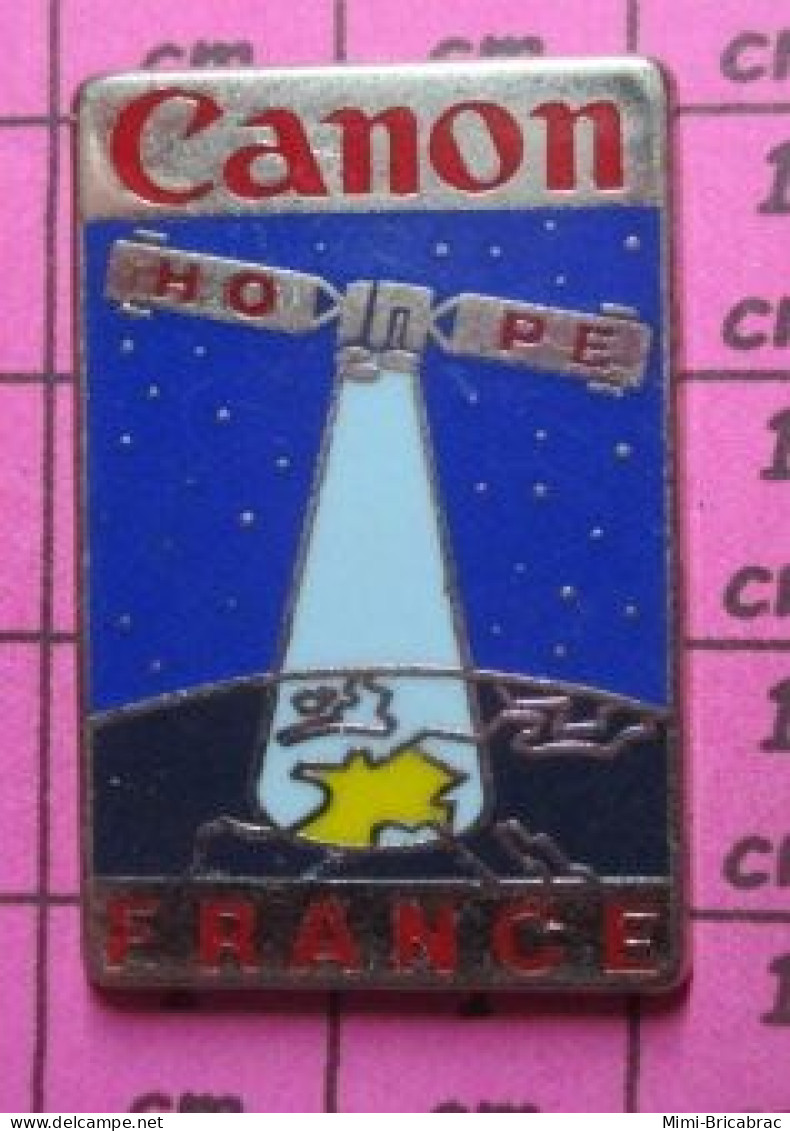 713g Pin's Pins / Beau Et Rare / ESPACE / CANON HOPE FRANCE SATELLITE Par DRAGO - Espace