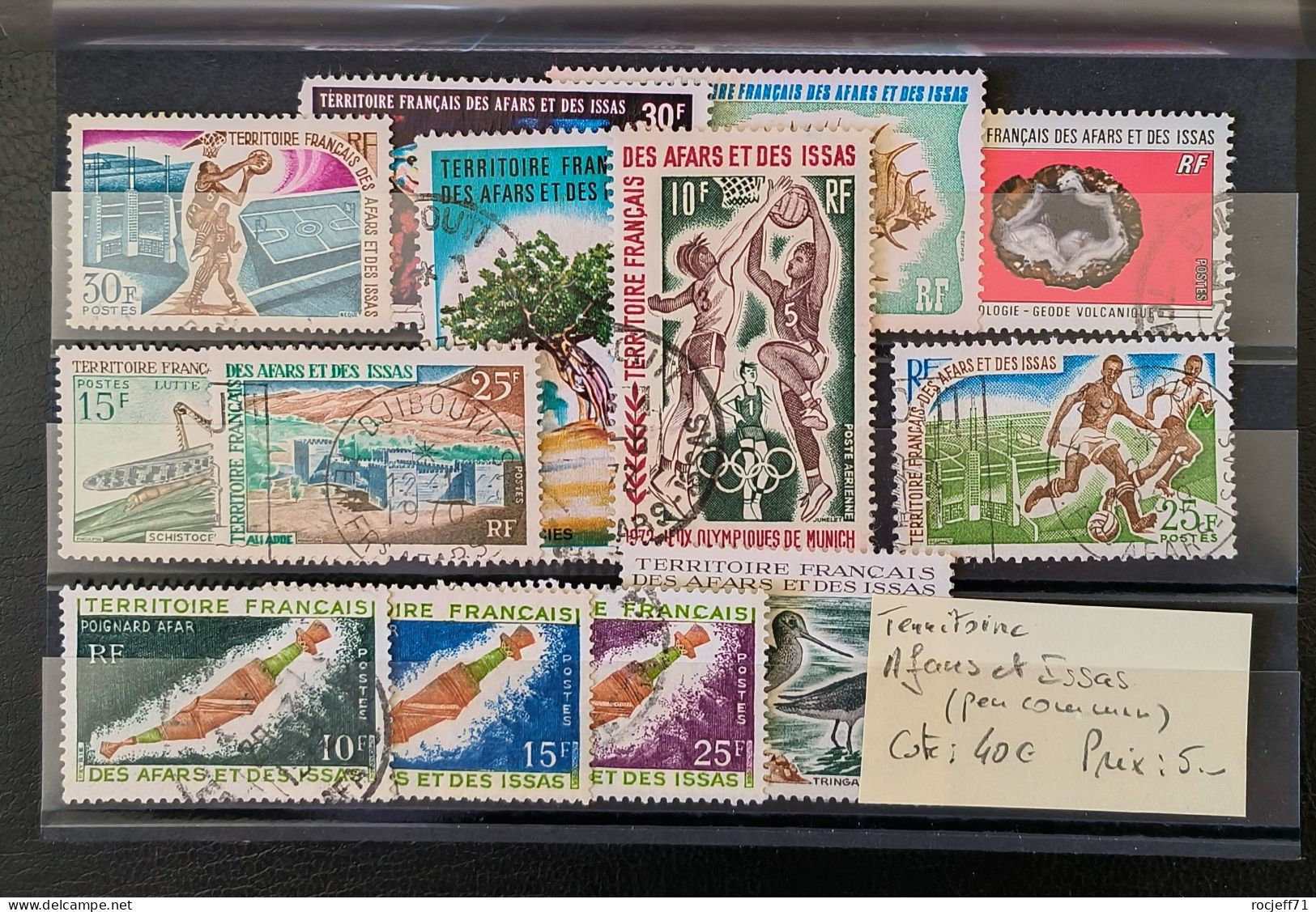 08 - 23  // Afars Et Issas - Carte - Lot De Timbres - Cote : 40 Euros - Used Stamps
