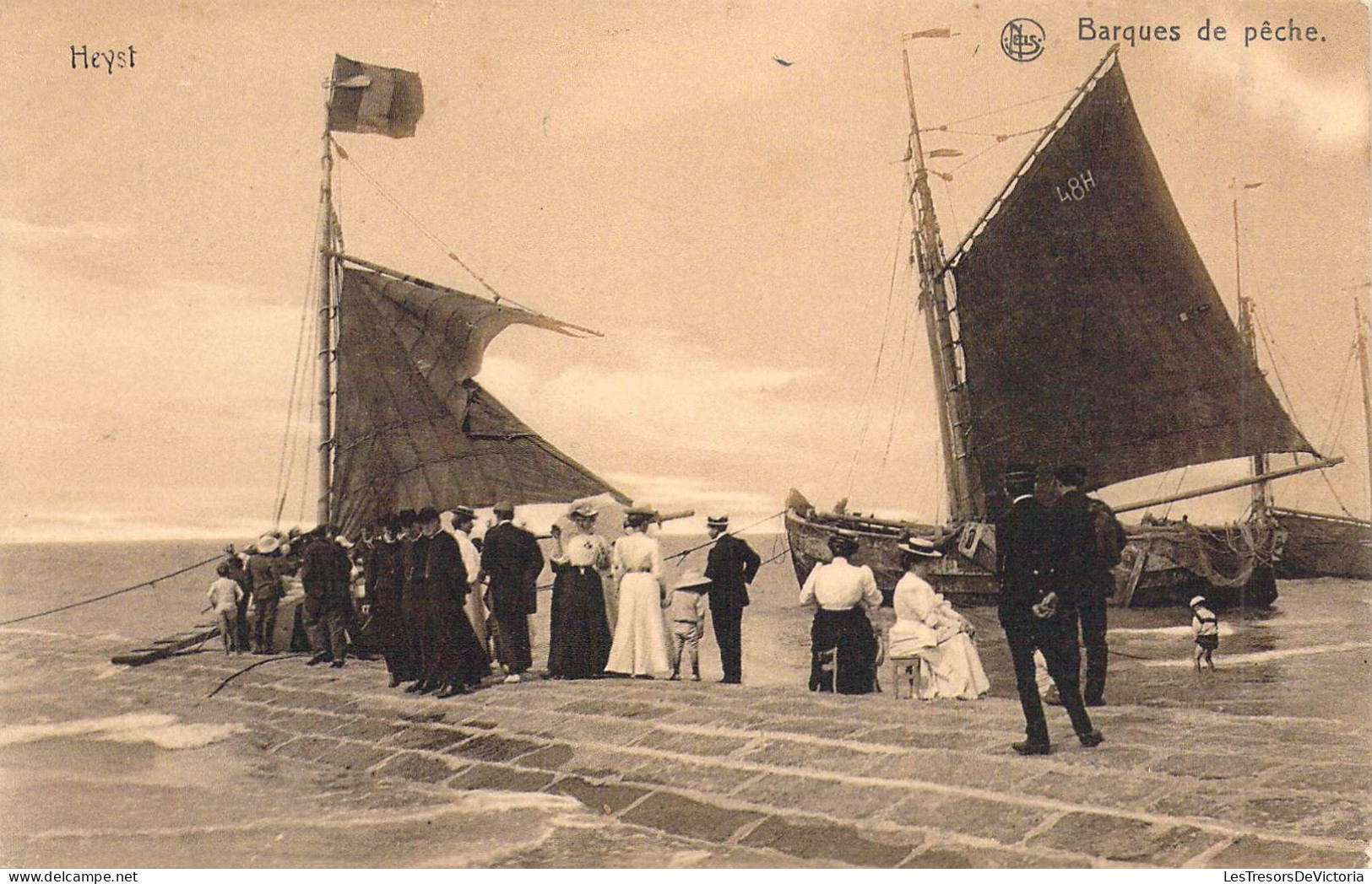 BELGIQUE - HEIST SUR MER - Barque De Pêche - Edit Nels - Carte Postale Ancienne - Heist