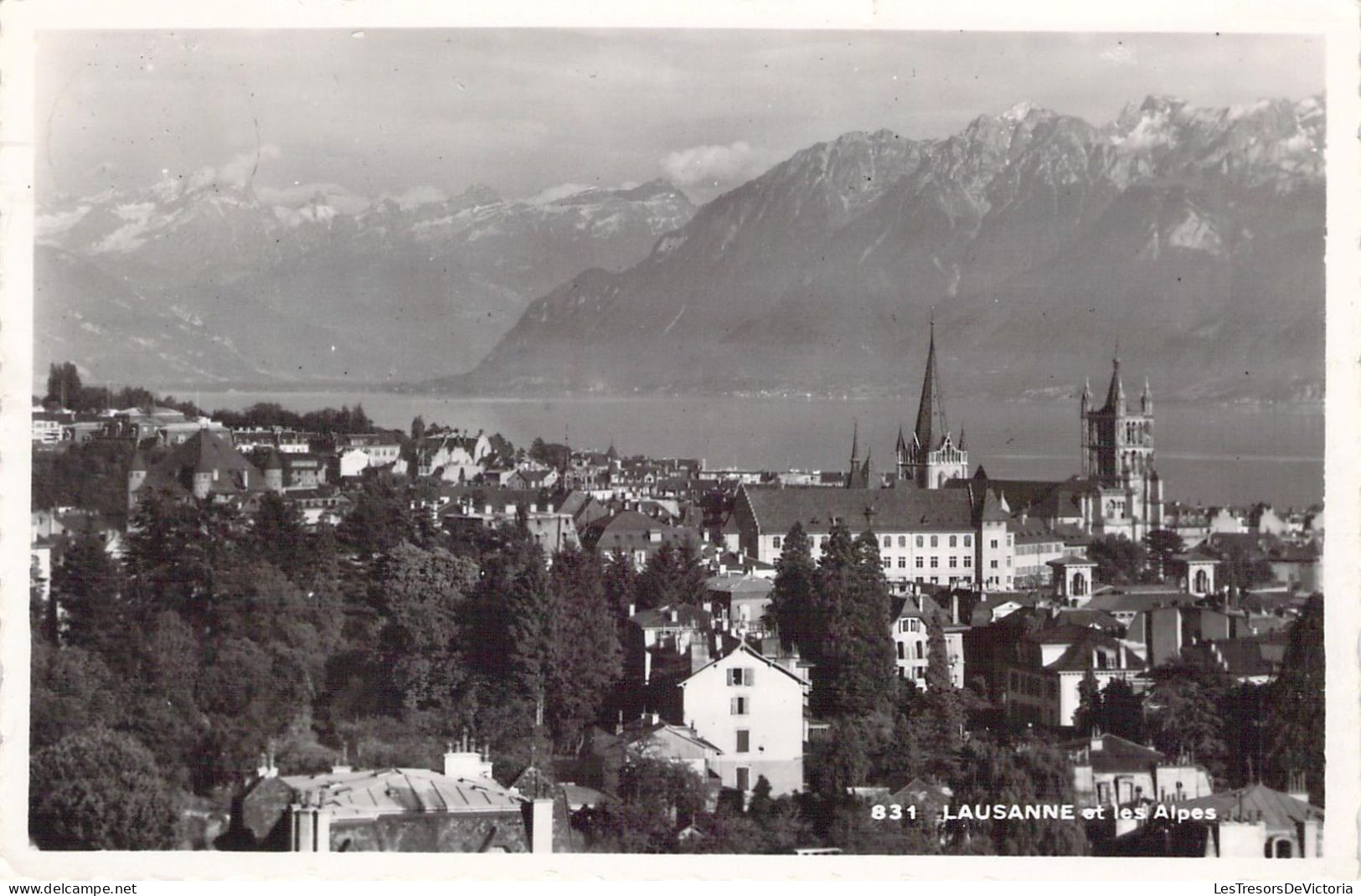 SUISSE - LAUSANNE Et Les Alpes - Carte Postale Ancienne - Lausanne