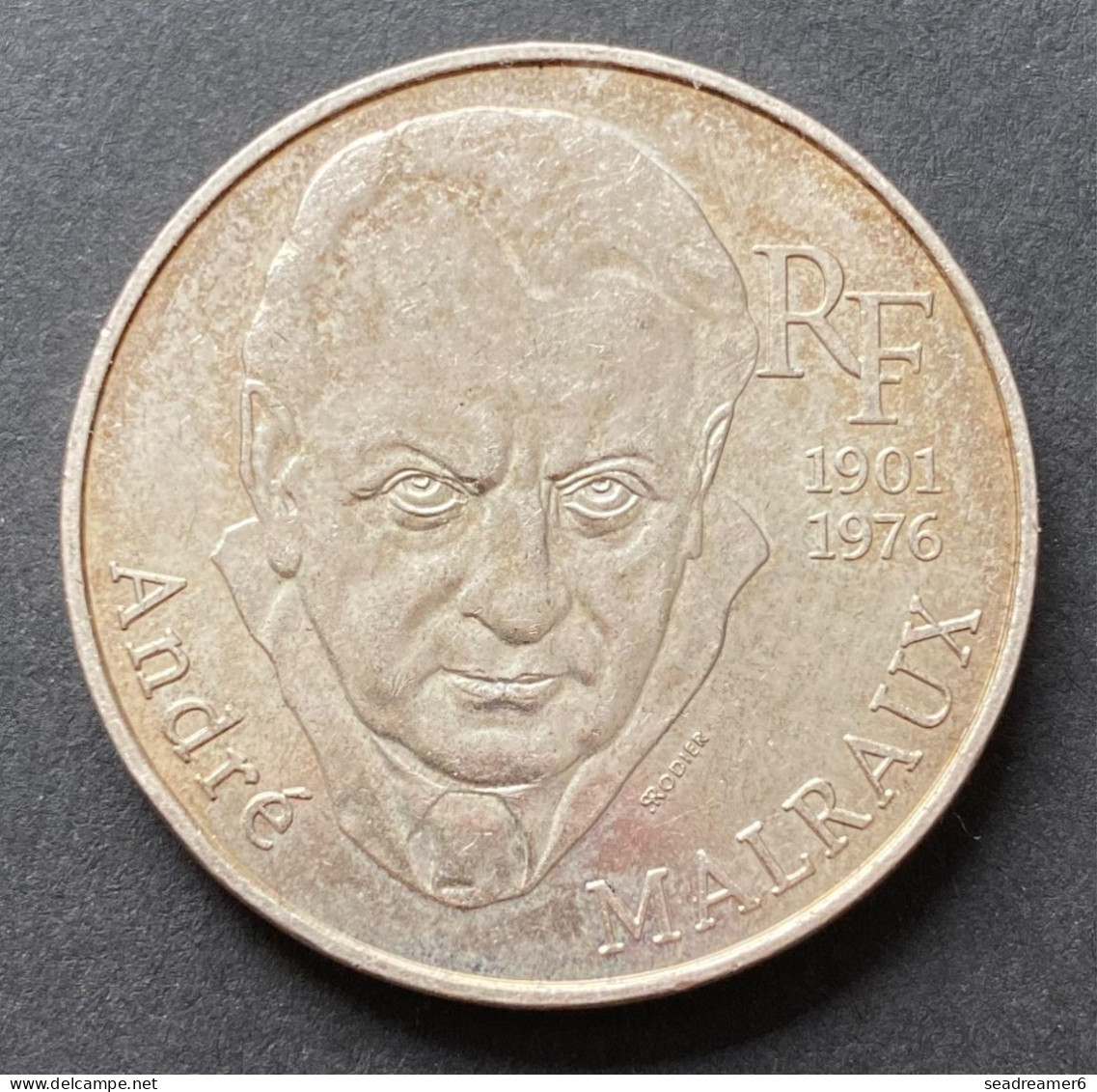 France Monnaie Pièce 100 Francs Argent, André MALRAUX, Année 1997, En TTB - 100 Francs