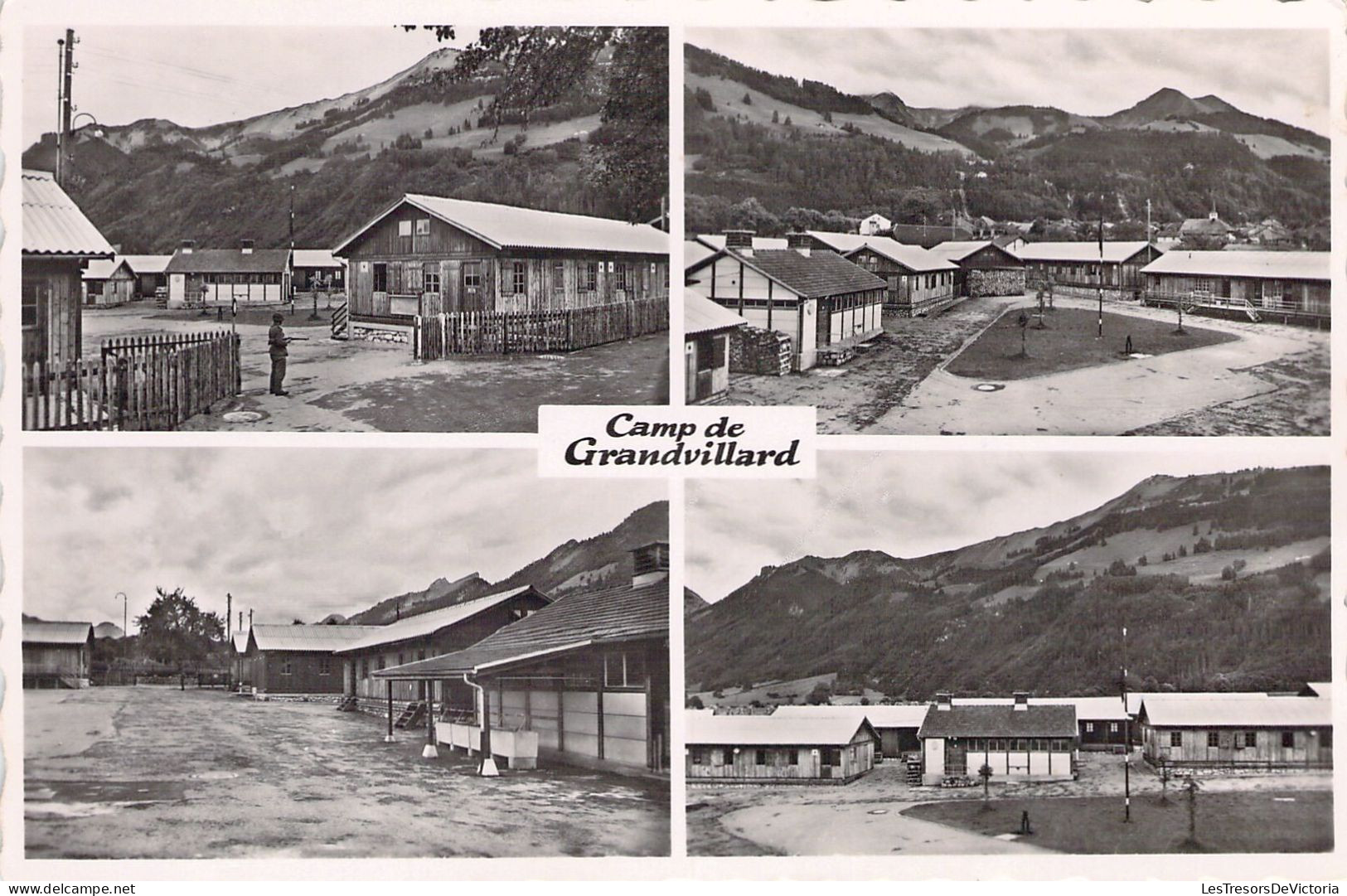 SUISSE - Camp De Grandvillard - Carte Postale Ancienne - Grandvillard