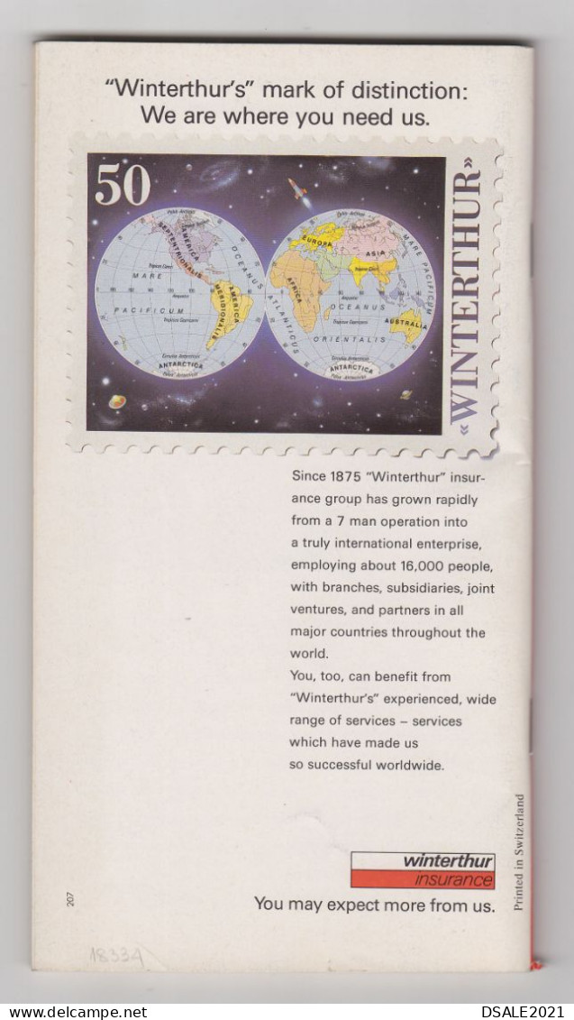 Switzerland Carrier Airline SWISSAIR Timetable Schedule Booklet, Summer 1989 UK And Ireland (18334) - Horaires