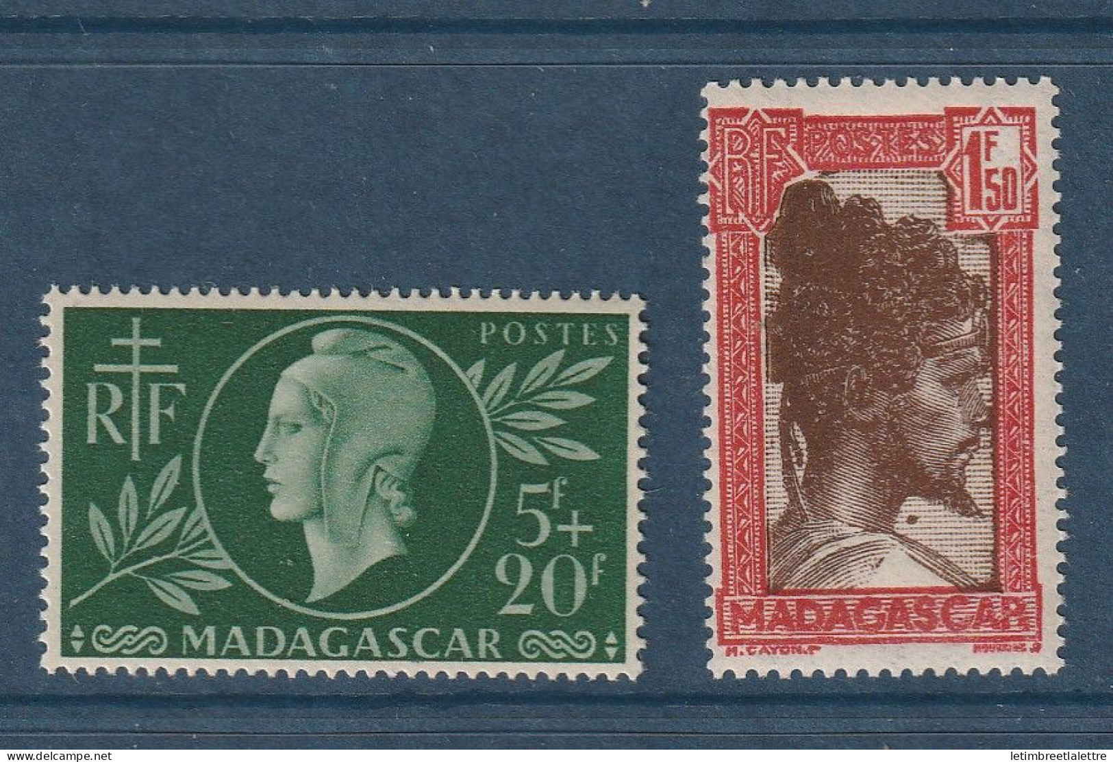 Madagascar - YT N° 288 Et 289 ** - Neuf Sans Charnière - 1944 - Unused Stamps