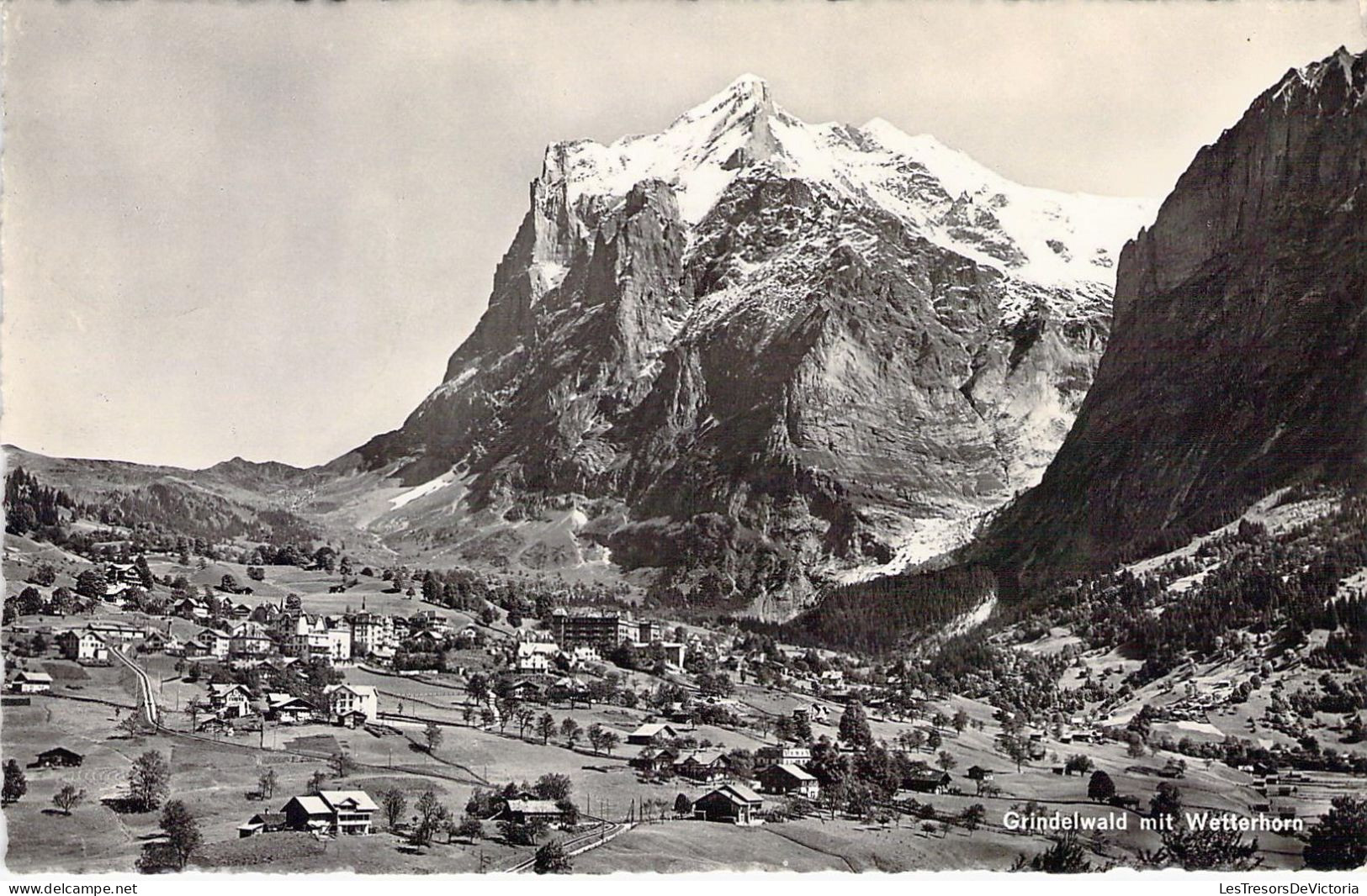 SUISSE - Grindelwald Mit Wetterhorn - Carte Postale Ancienne - Grindelwald