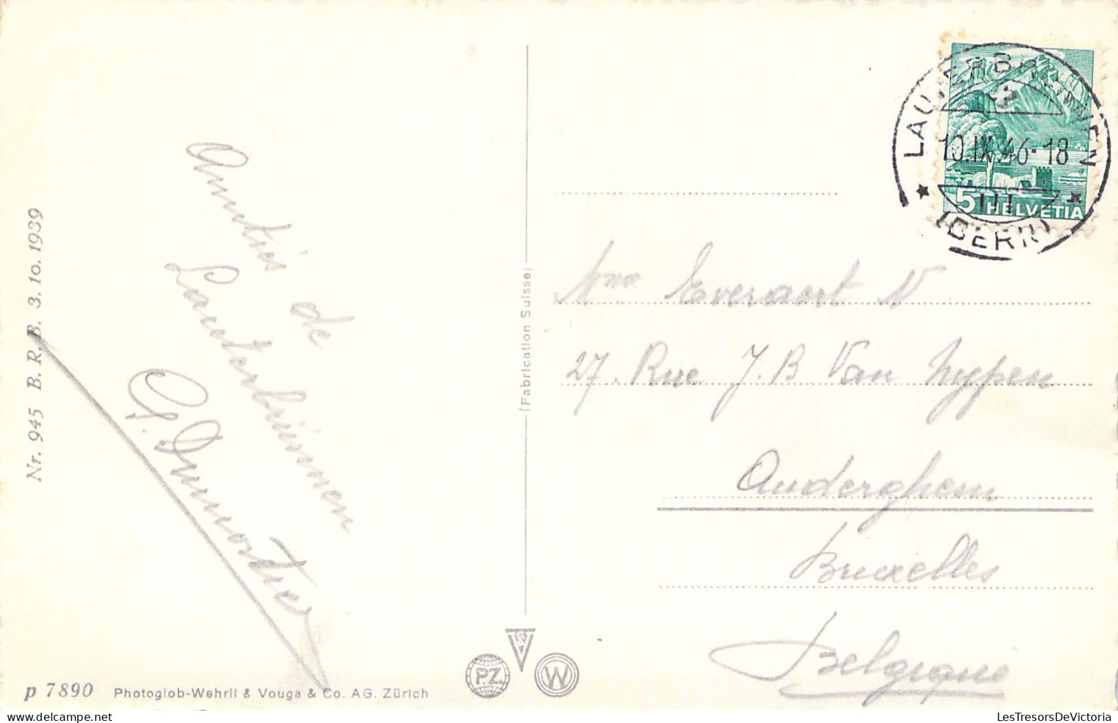 SUISSE - Grindelwald Mit Wetterhorn - Carte Postale Ancienne - Grindelwald
