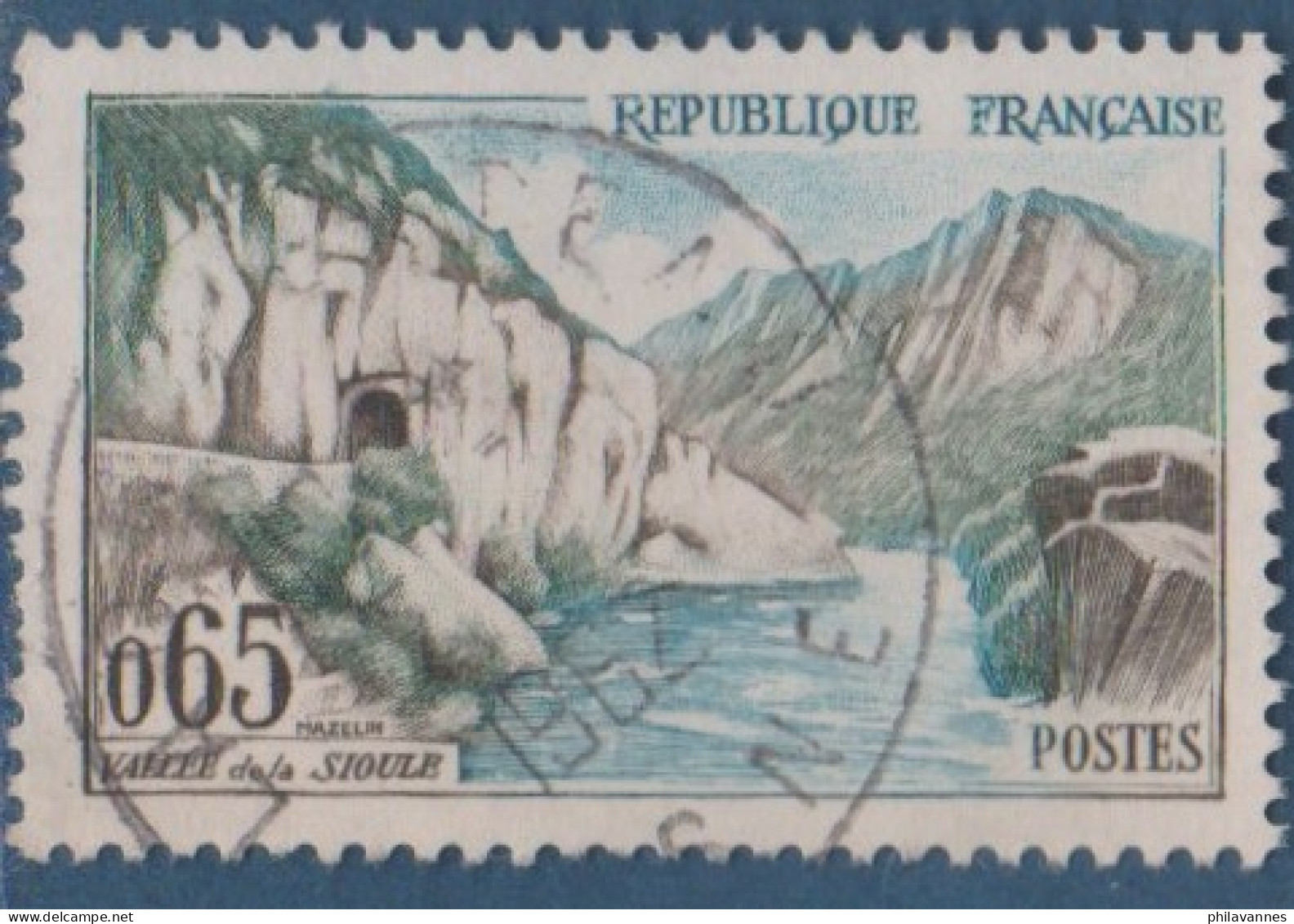 Vallée De La Sioule, N° 1239, Petite Variété,sommets Bleus, ( V2307B/8.4) - Gebraucht