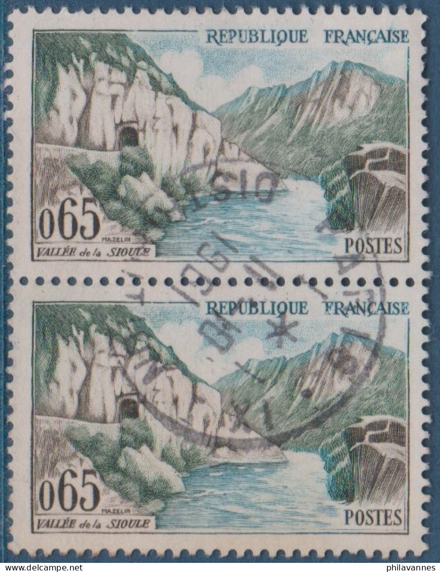 Vallée De La Sioule, N° 1239 X2, Petite Variété,sommets Bleus, ( V2307B/8.5) - Gebraucht