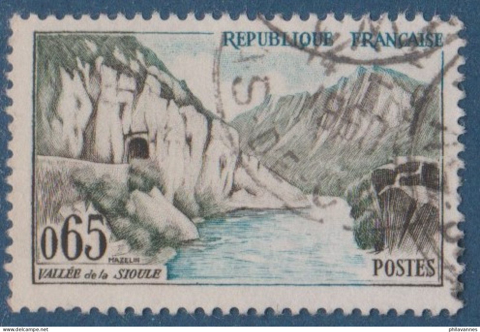 Vallée De La Sioule, N° 12392, Petite Variété,sommets Bleutés, ( V2307B/8.8) - Usados