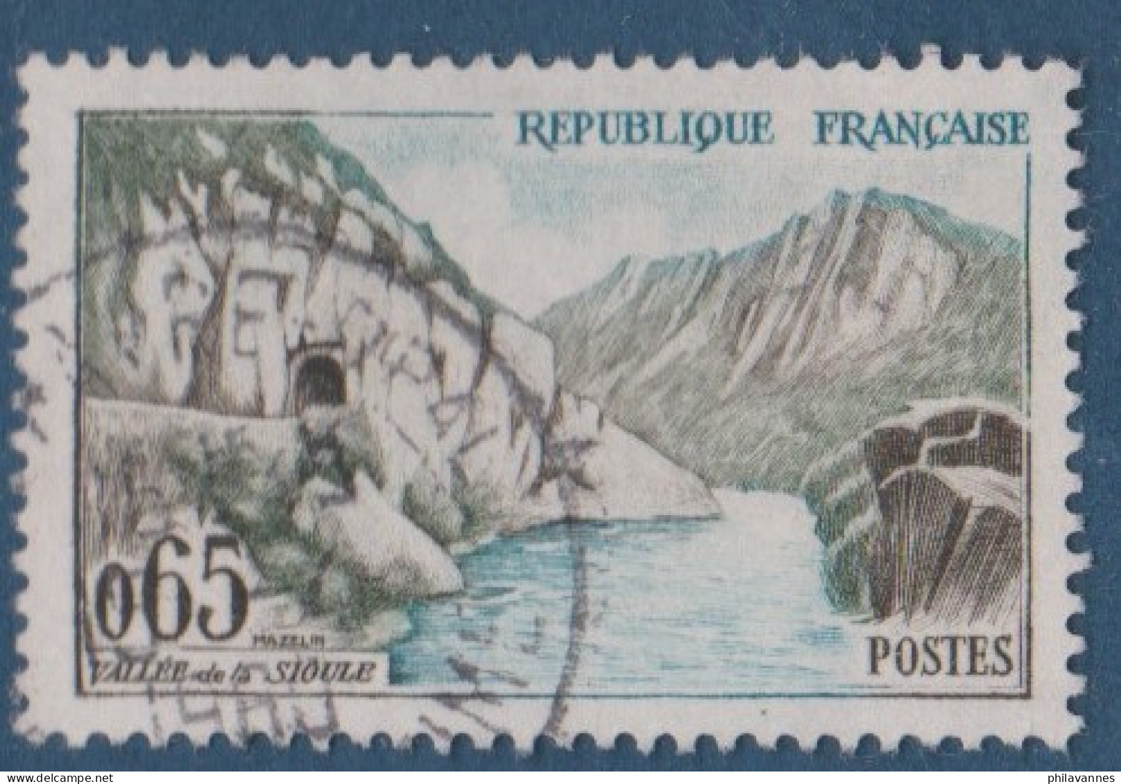 Vallée De La Sioule, N° 12392, Petite Variété,sommets Bleutés, ( V2307B/8.10) - Usati