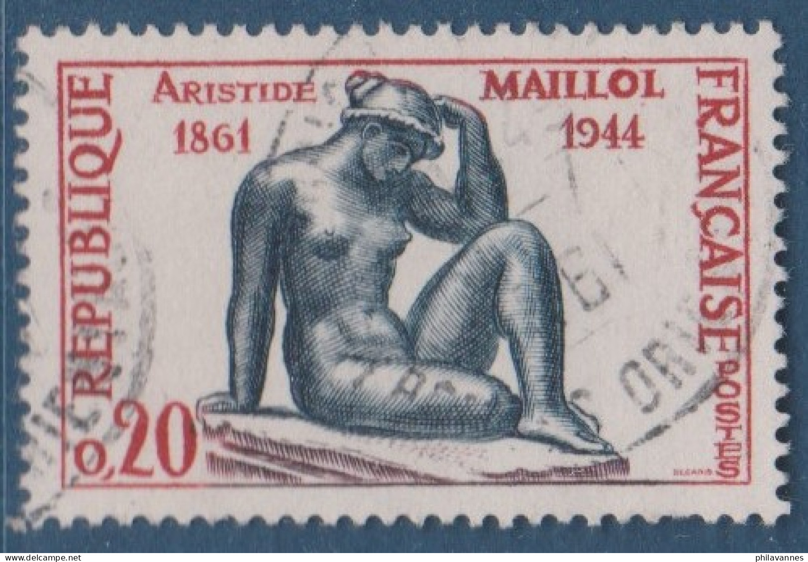 Maillol, N° 1281, Petite Variété, Haut Du Casque Rouge  ( V2307B/9.5) - Gebruikt