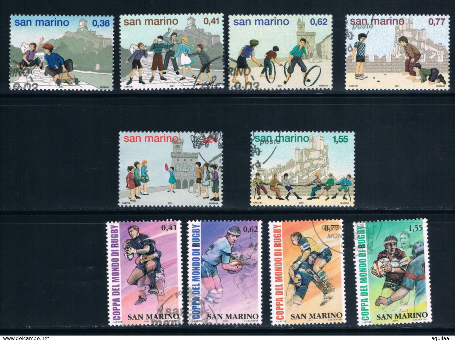 SAN MARINO 2003 - Selezione Di Valori Usati - Used Stamps