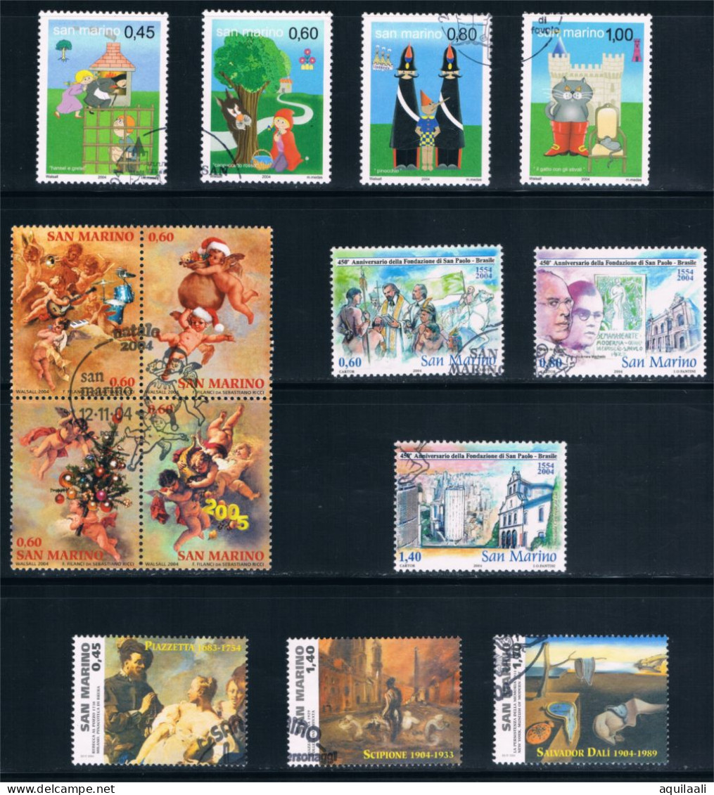 SAN MARINO 2004 - Selezione Di Valori Usati - Used Stamps