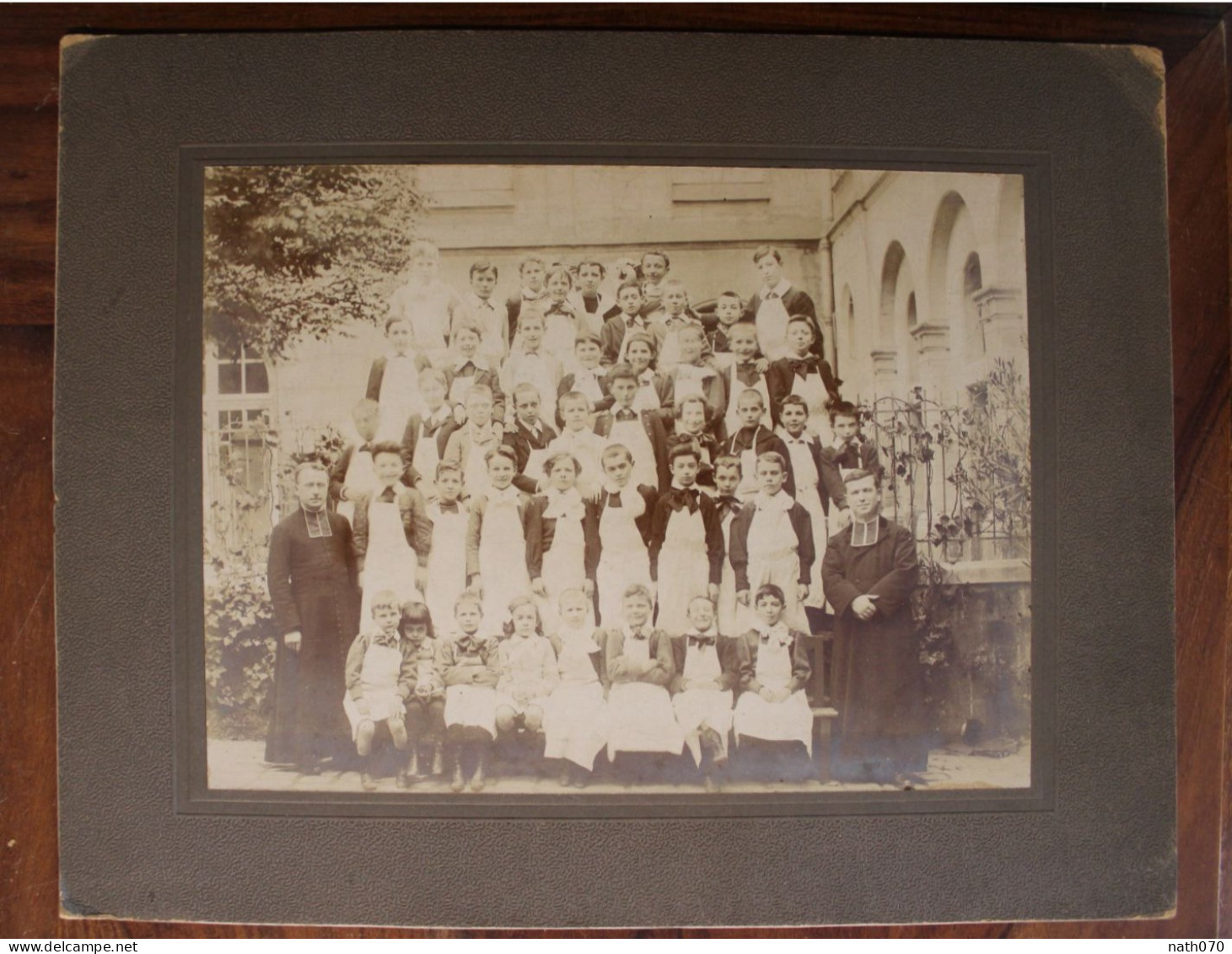 Photo 1890's Classe Photographe Edouard Galy Paris Tirage Albuminé Albumen Print Vintage - Antiche (ante 1900)