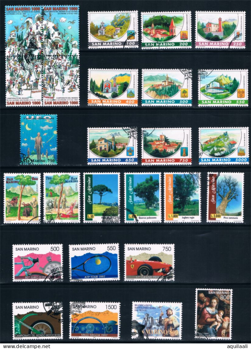 SAN MARINO 1997 - Selezione Di Valori Usati - Used Stamps