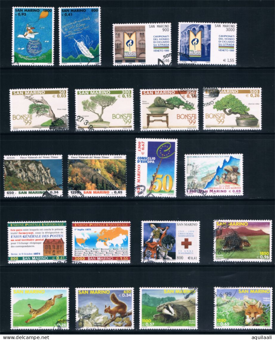 SAN MARINO 1999 - Selezione Di Valori Usati - Used Stamps